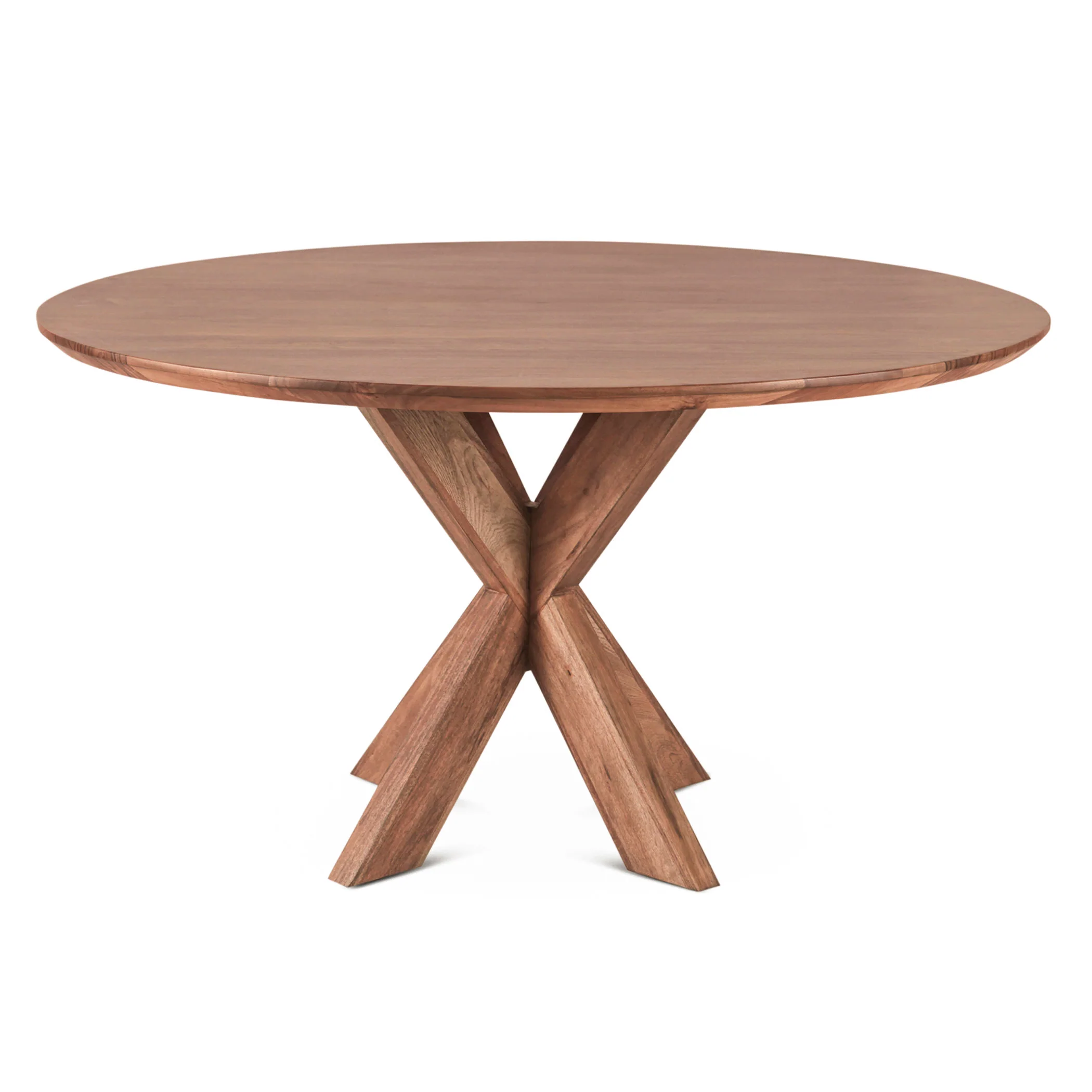 Tallinn 54" Round Dining Table in Weathered Acacia - Image 4