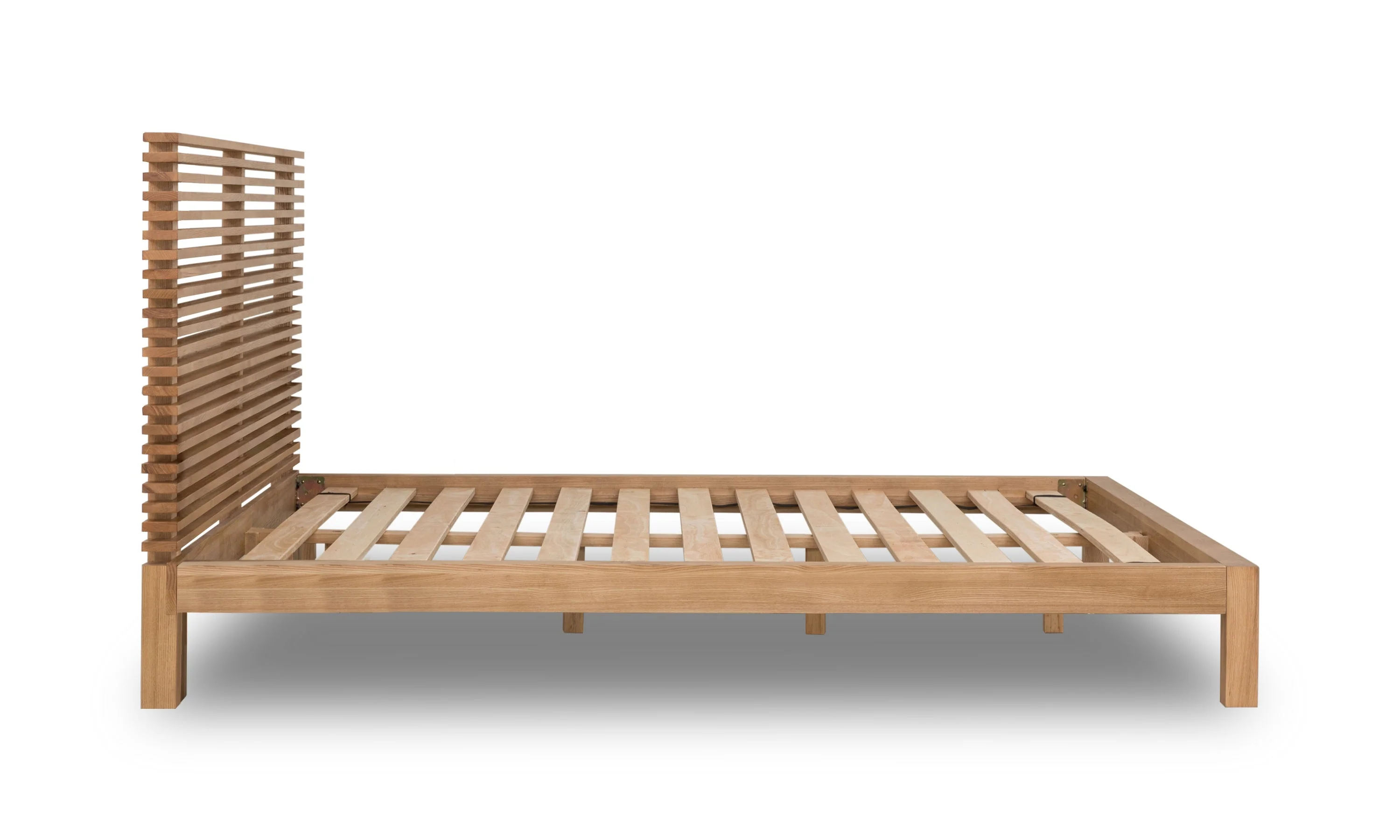 Tanner Solid Ash Eastern King Platform Bed in Flaxen - Image 7