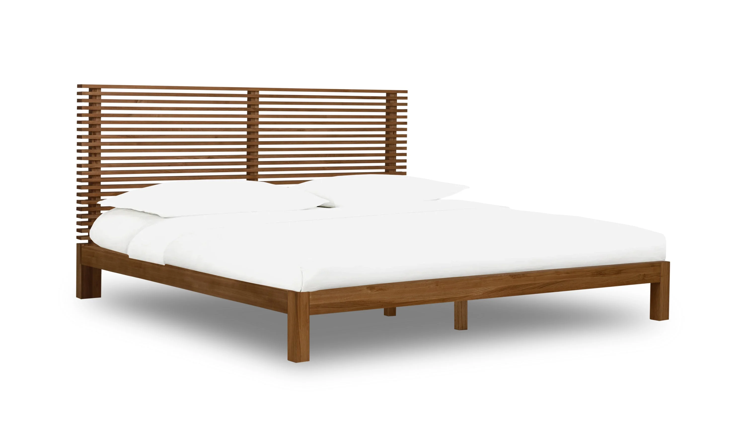 Tanner Solid Ash Full Platform Bed in Roux - Image 3