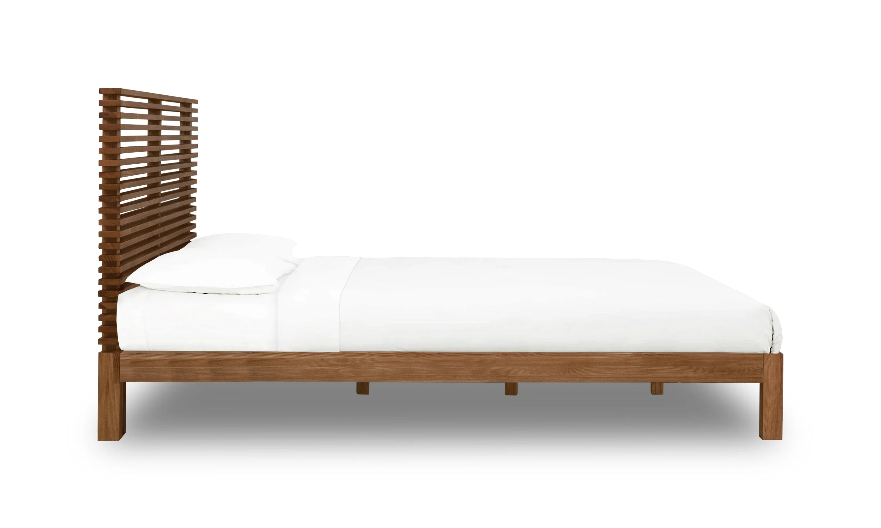 Tanner Solid Ash Full Platform Bed in Roux - Image 4