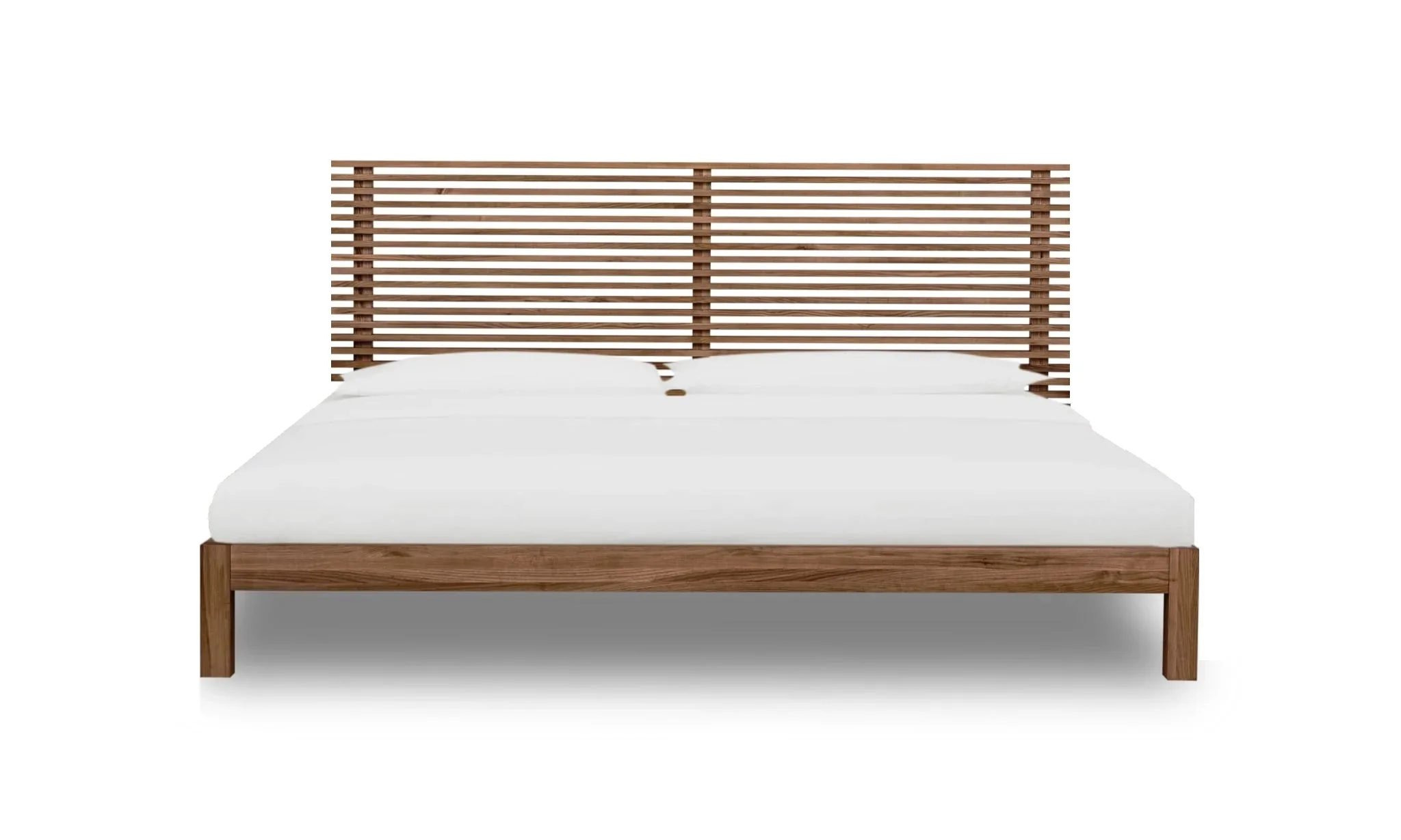 Tanner Solid Ash Queen Platform Bed in Roux - Image 2
