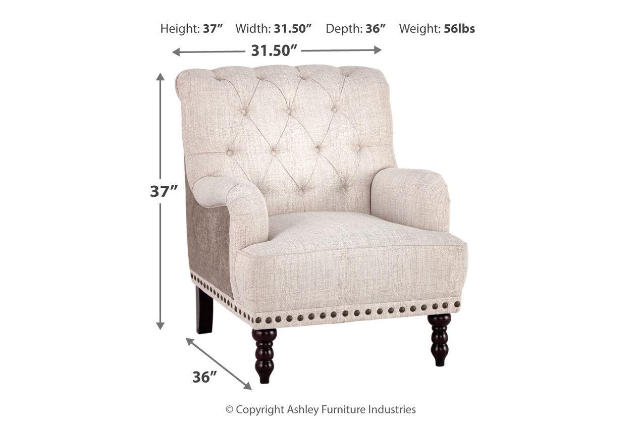 Tartonelle Ivory/Taupe Accent Chair - Image 3