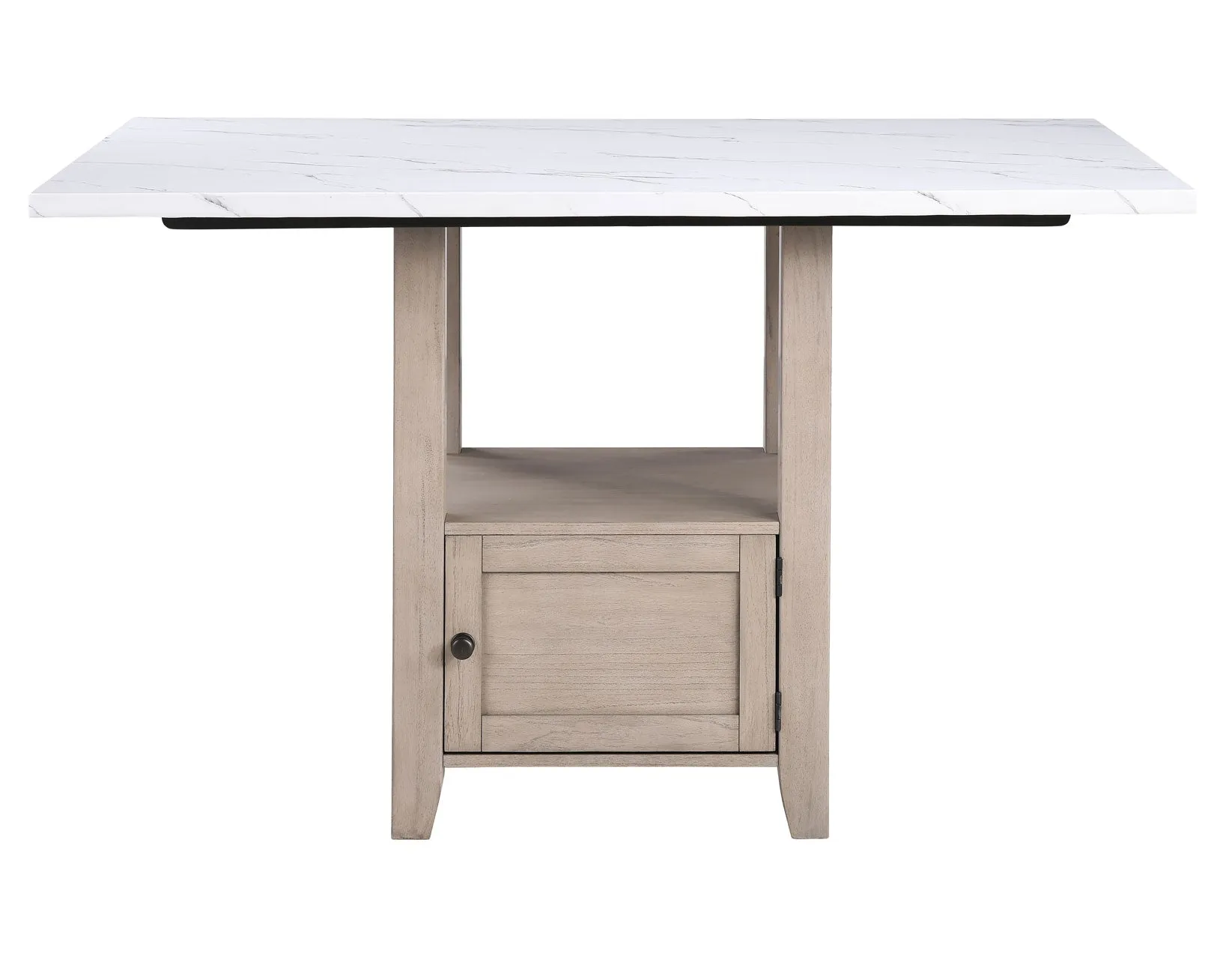Taylor Tan Faux-Marble Counter Height Dining Set - Image 4