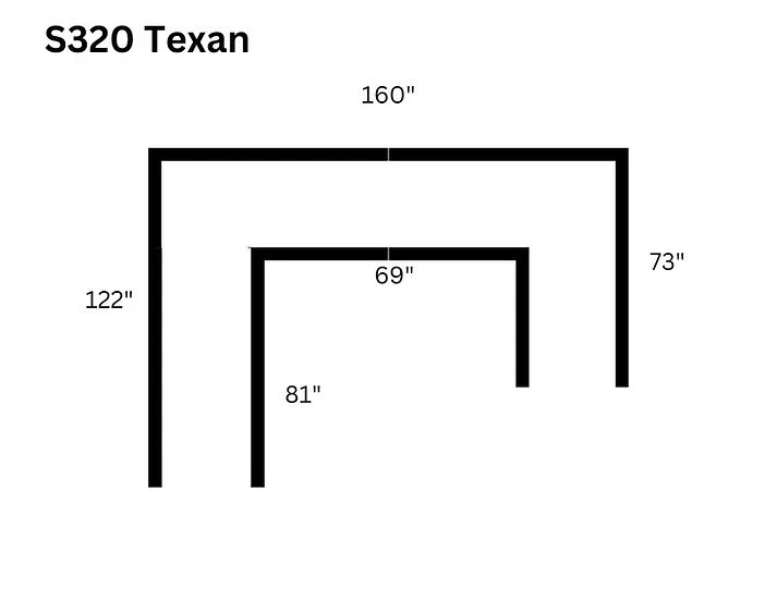 Texan Chocolate 4-Piece Right Arm Facing (RAF) Sectional - Image 4