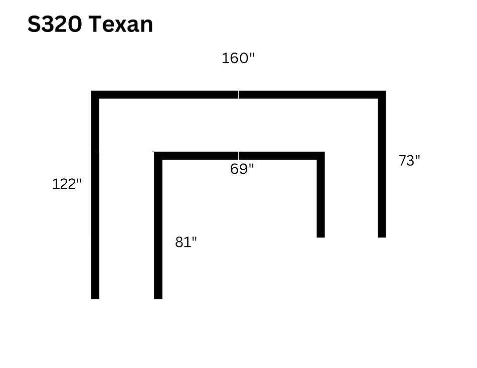Texan Grey 4-Piece Right Arm Facing (RAF) Sectional - Image 3