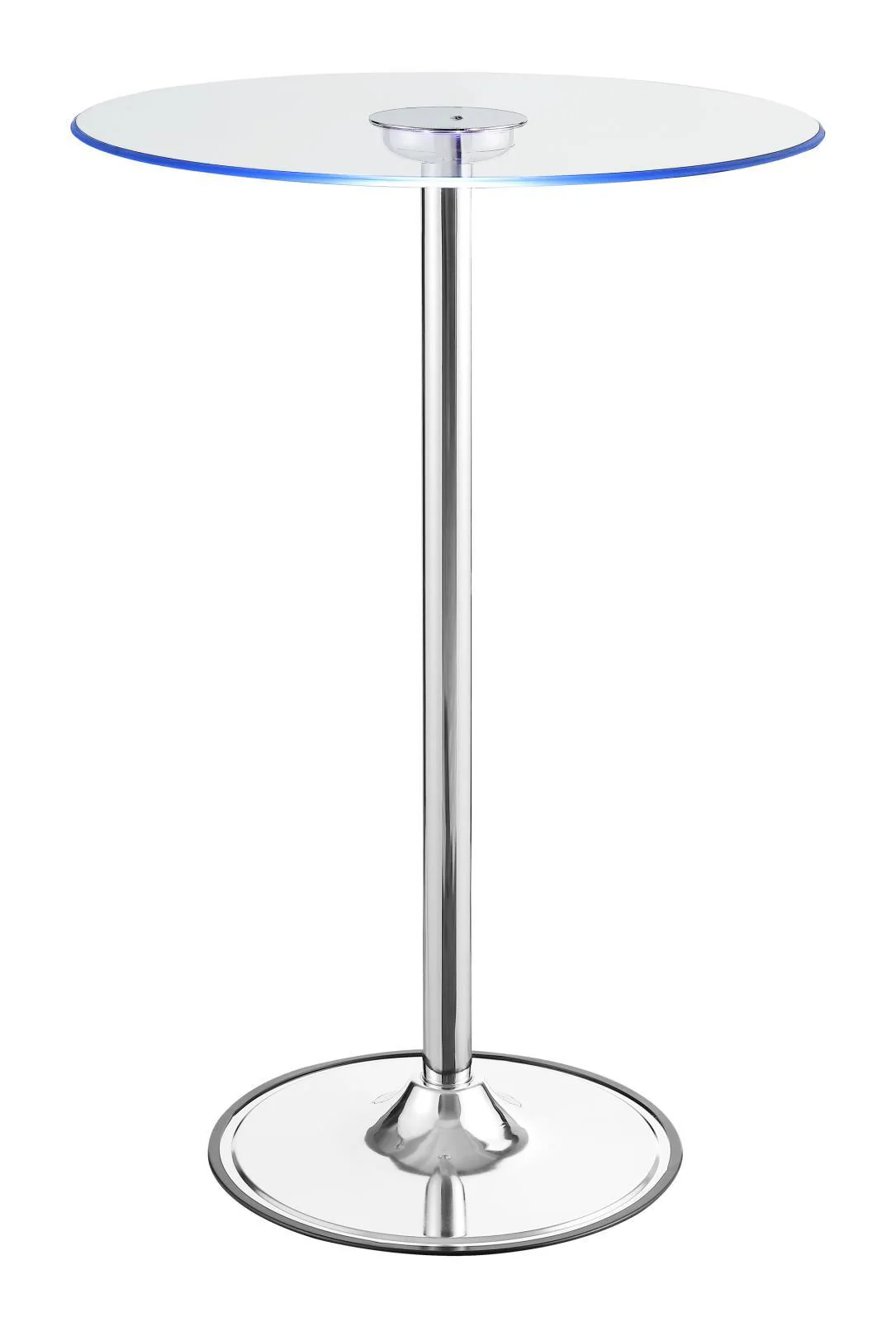 Thea Chrome/Clear LED Bar Table - Image 4