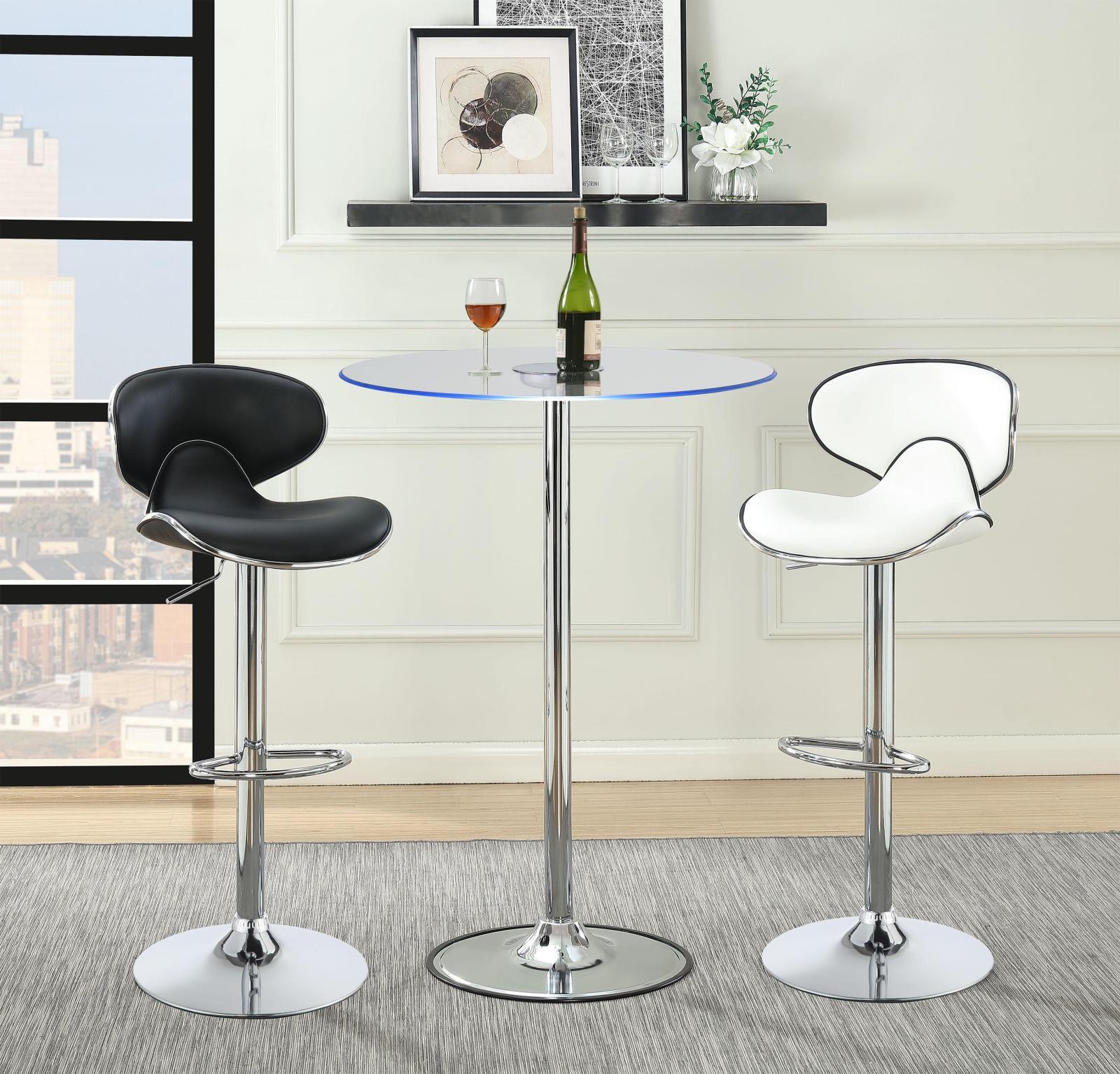 Thea Chrome/Clear LED Bar Table - Image 9