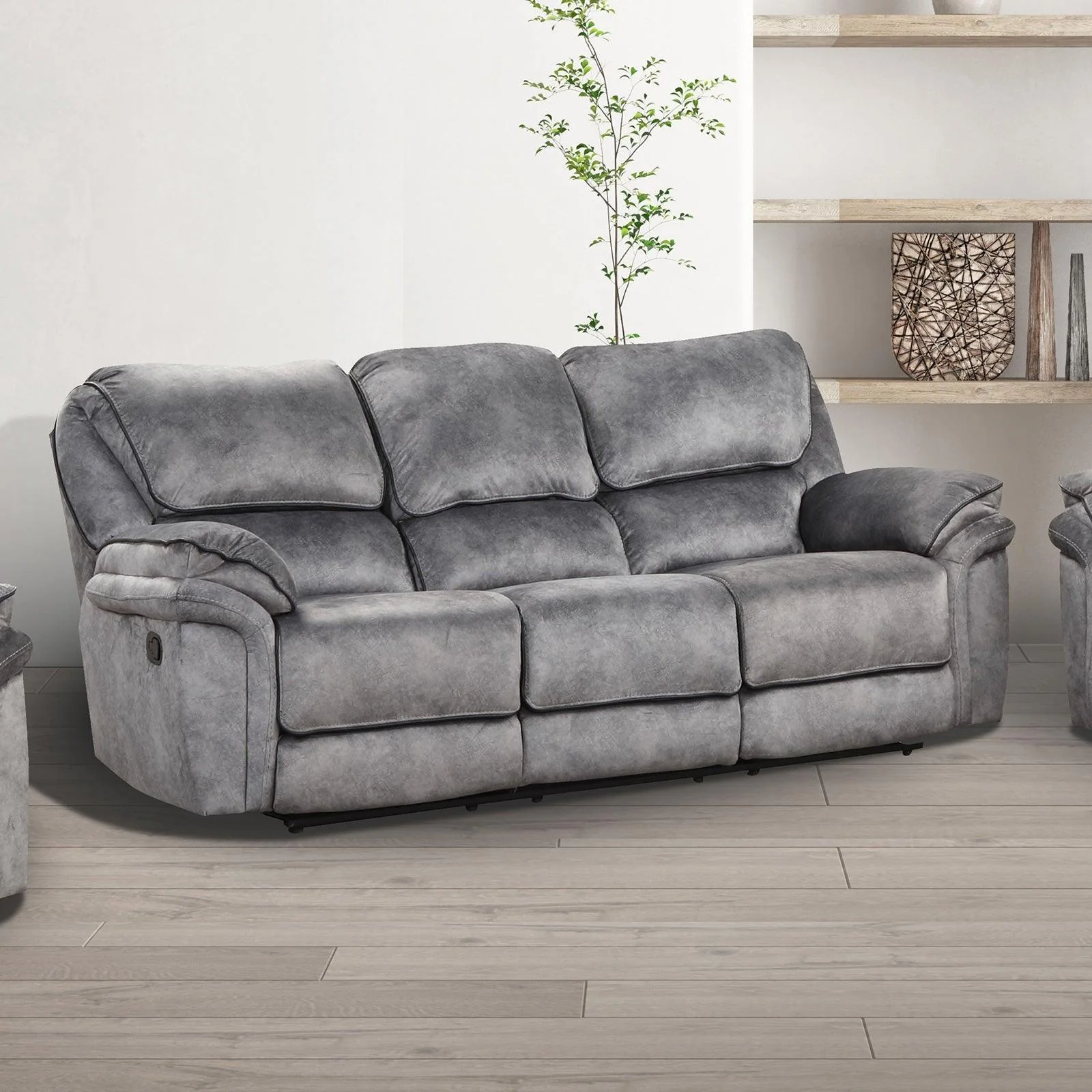 Themis Gray Manual Sofa