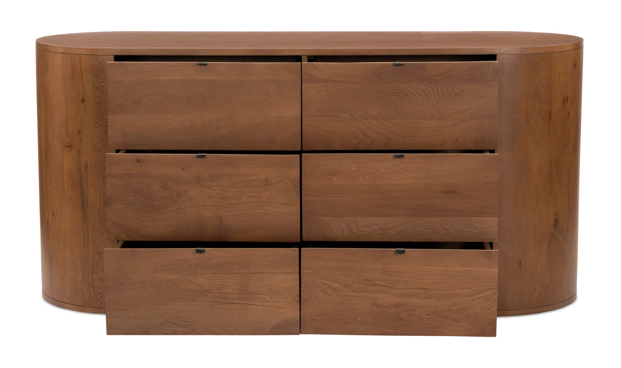 Theo 6 Drawer Dresser Brown - Image 5