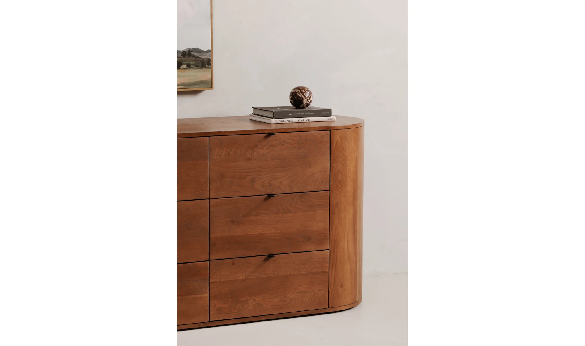 Theo 6 Drawer Dresser Brown - Image 9
