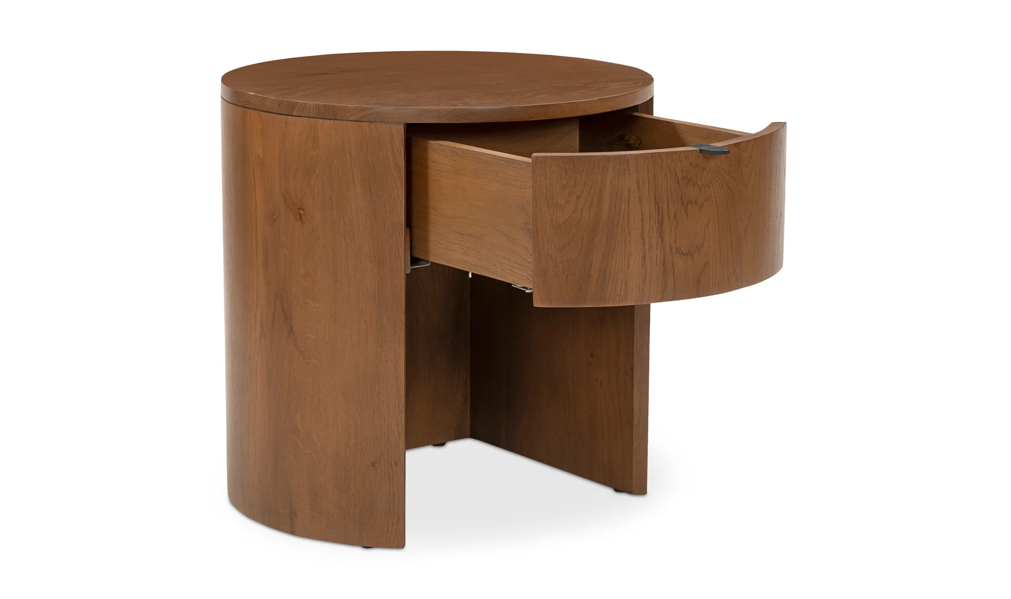 Theo One Drawer Nightstand Brown - Image 4