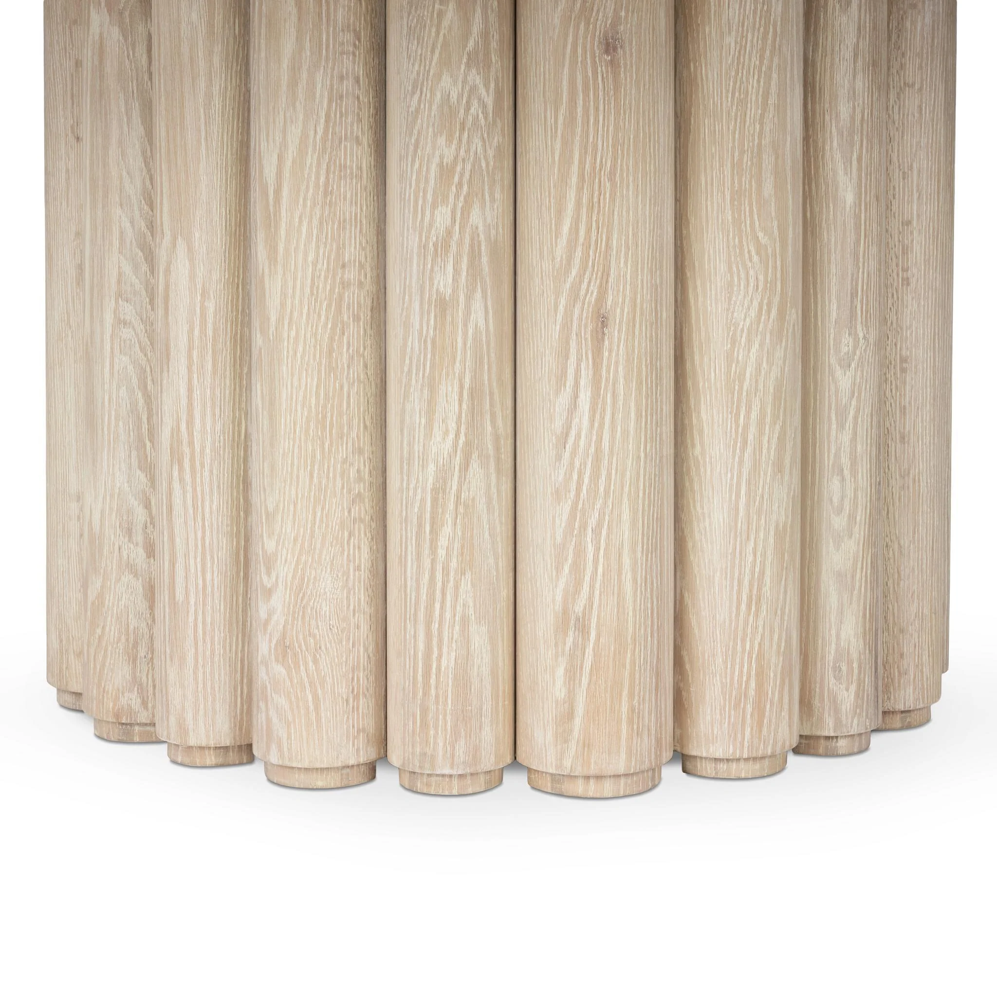 Tiber Dining Table - Cream Washed - Image 5