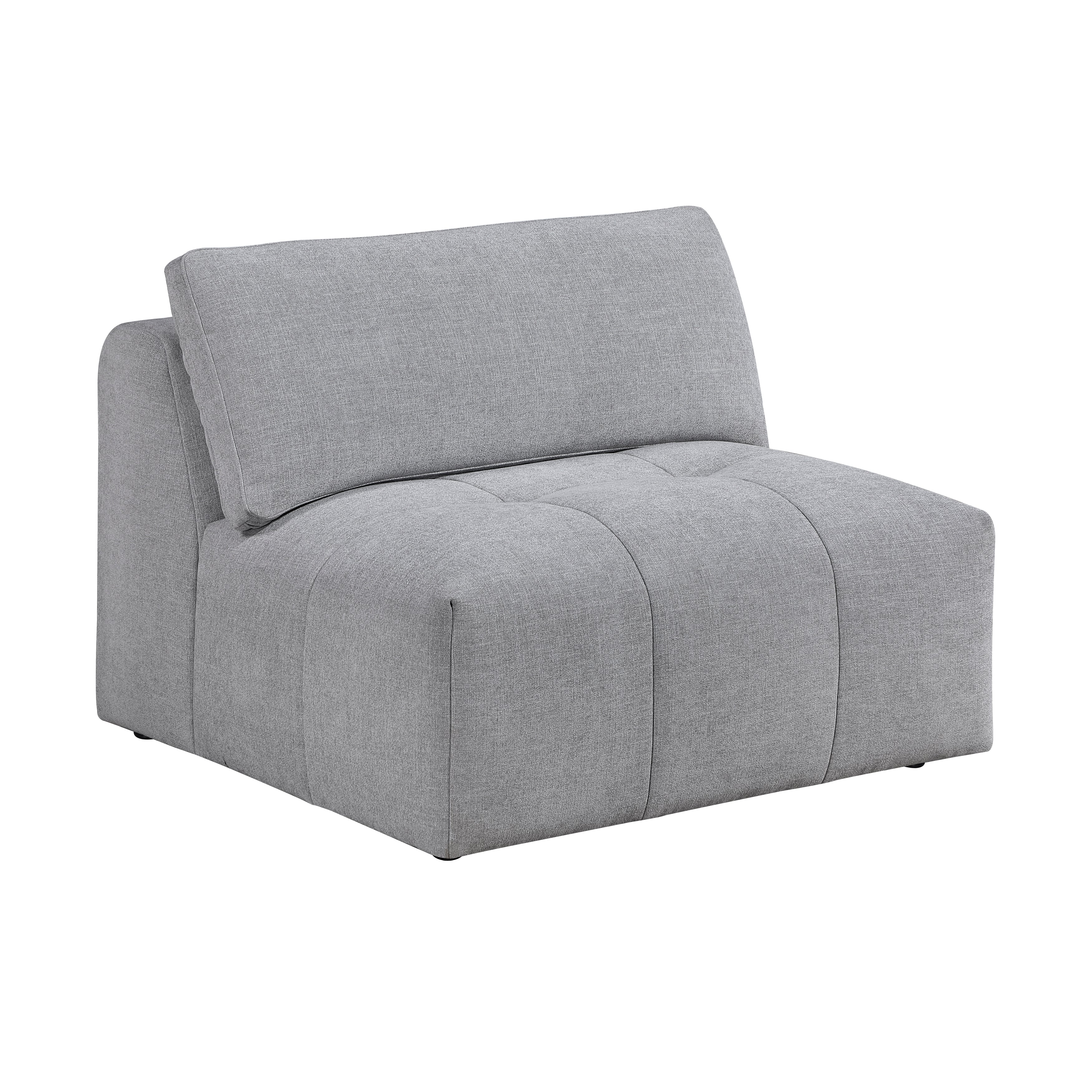 Tidal Gray 6-Piece Modular Sectional with Ottoman - Image 7
