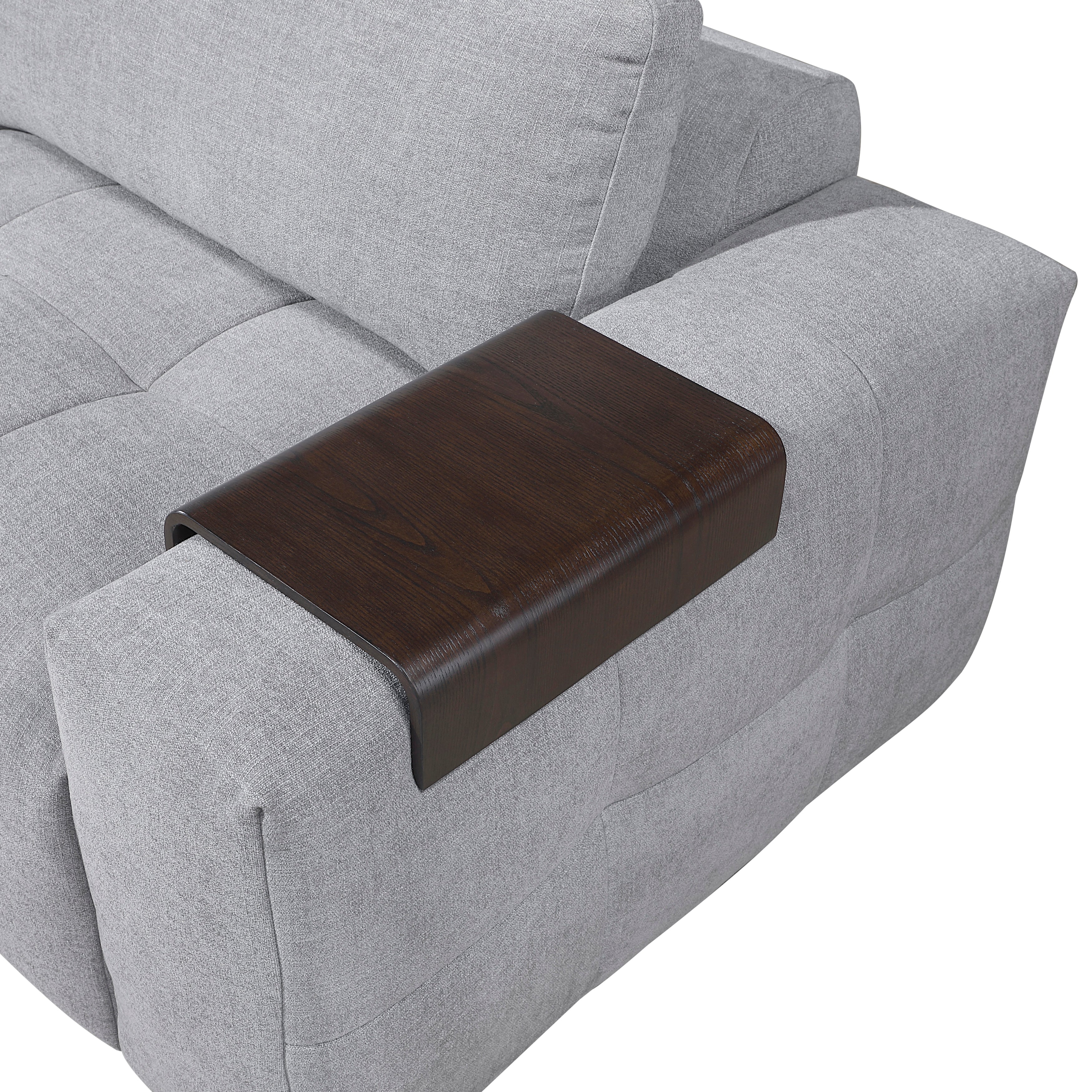 Tidal Gray 6-Piece Modular Sectional with Two Ottomans - Image 13