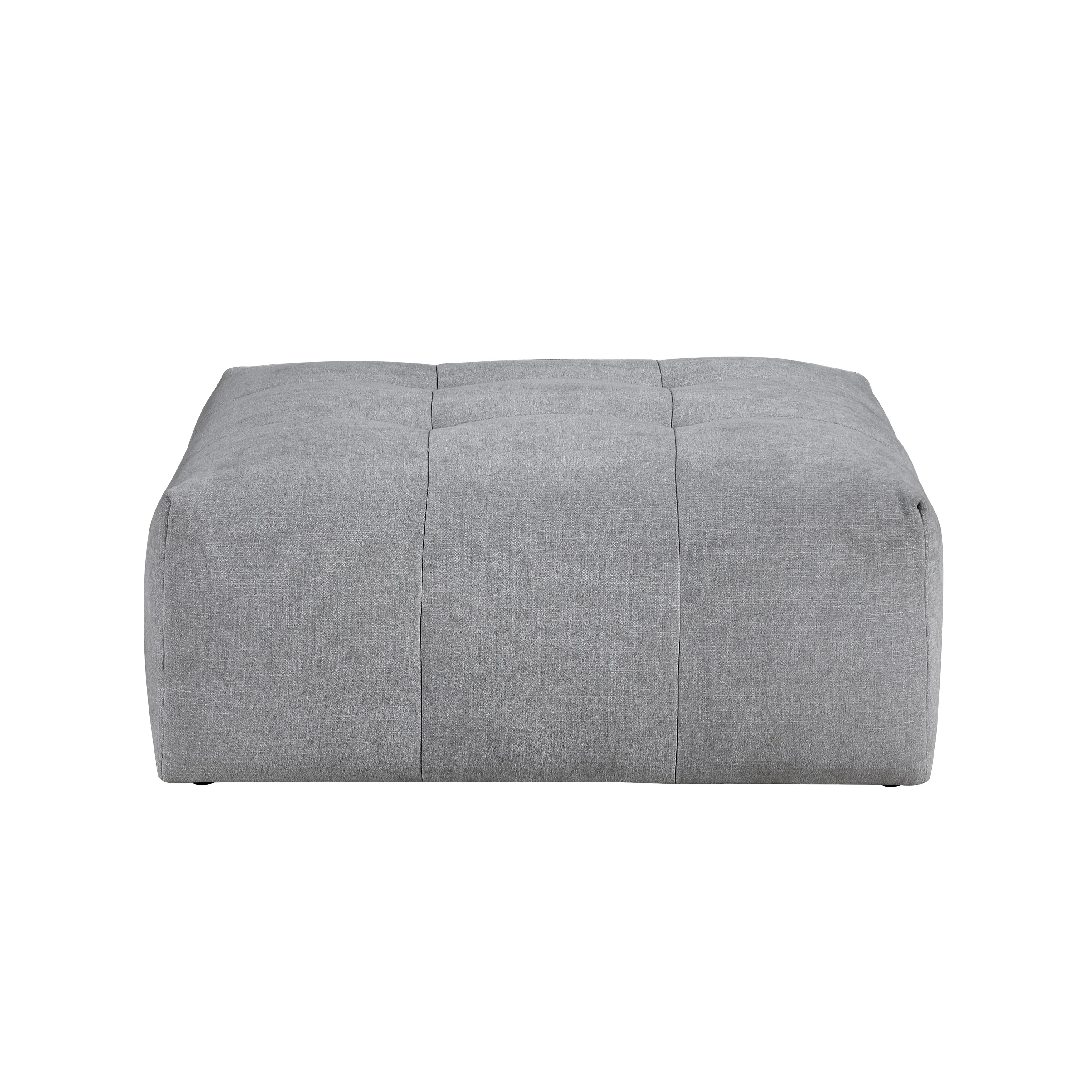 Tidal Gray Ottoman with Caster - Image 2