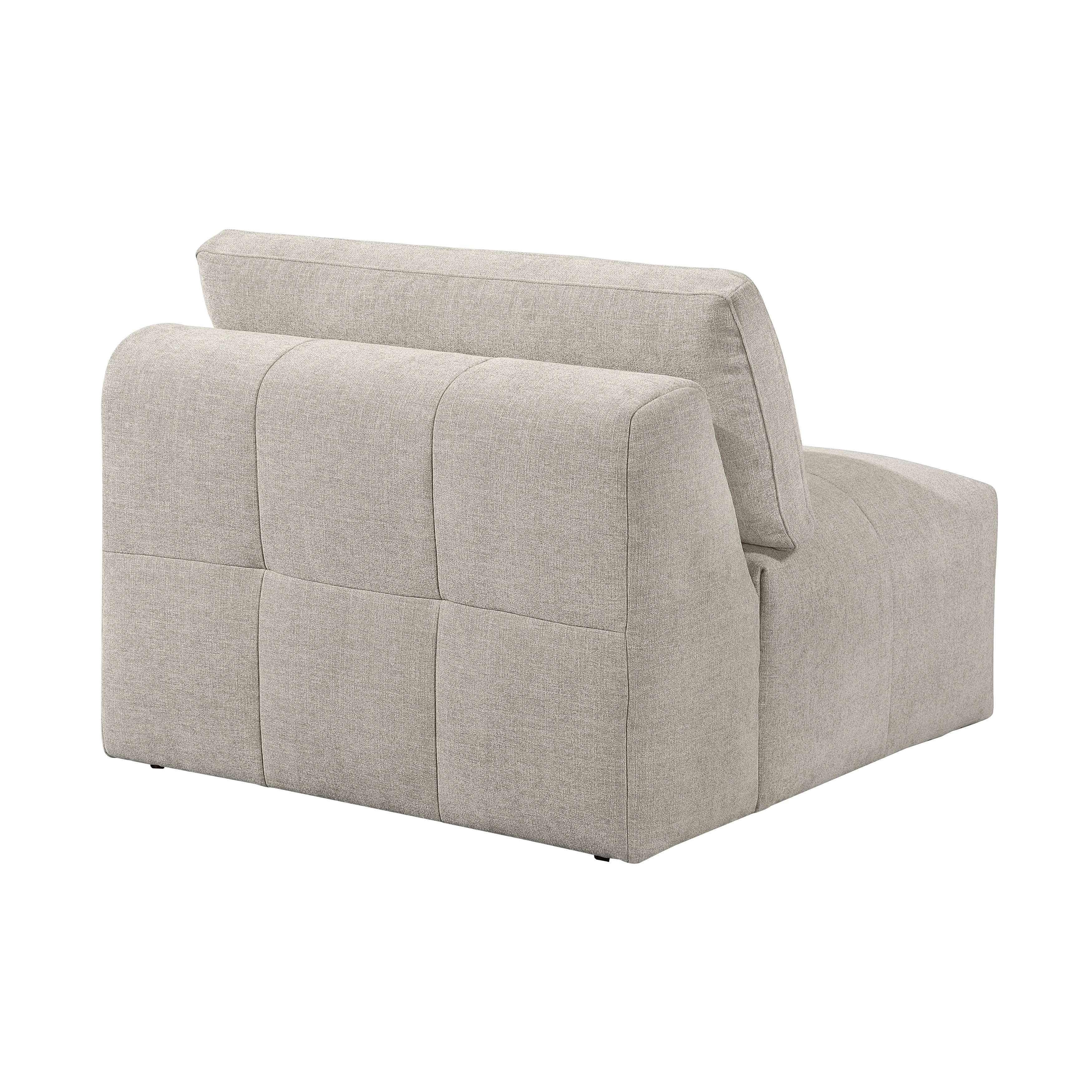Tidal Taupe 4-Piece Modular Sectional with Ottoman - Image 11