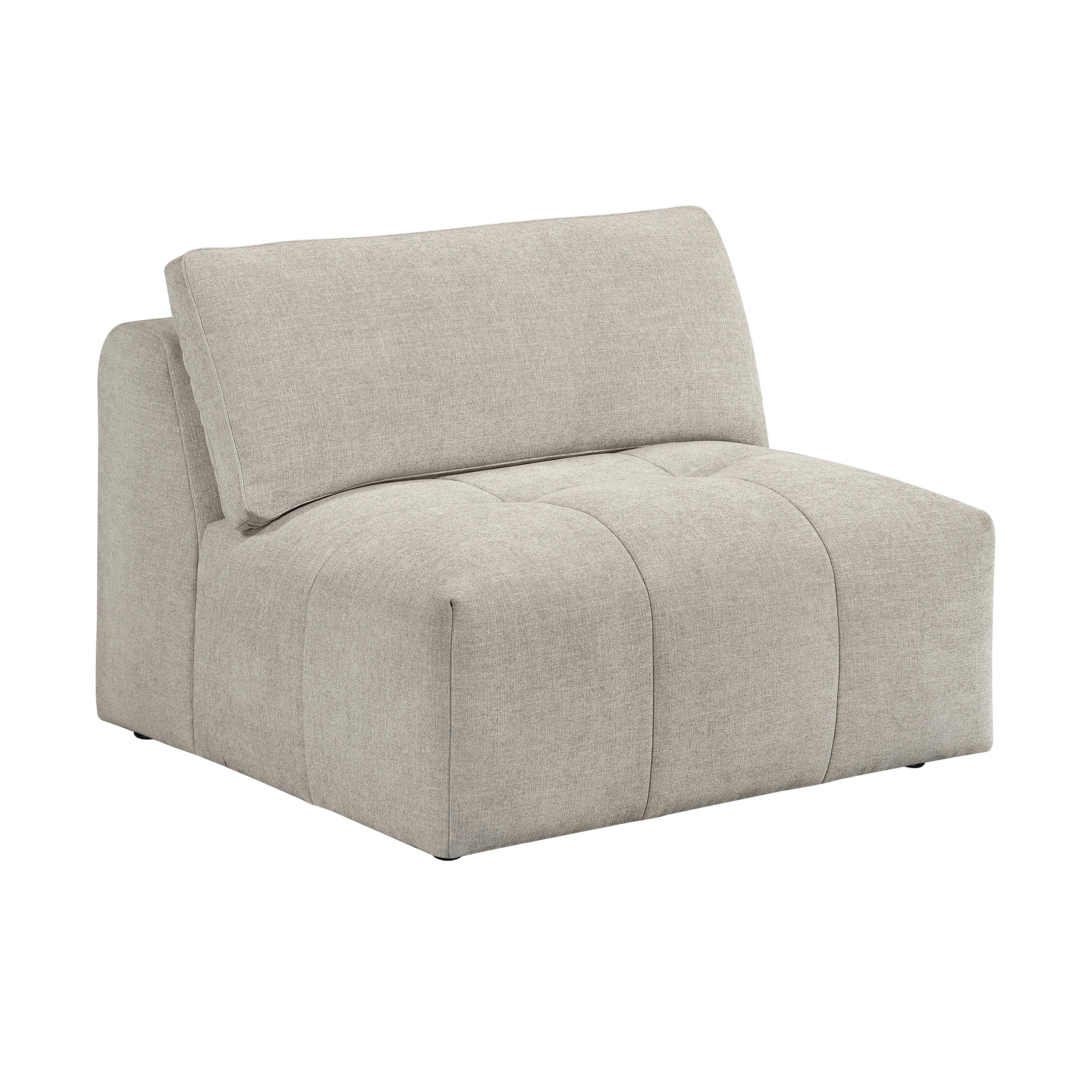 Tidal Taupe 6-Piece Modular Sectional with Ottoman - Image 8