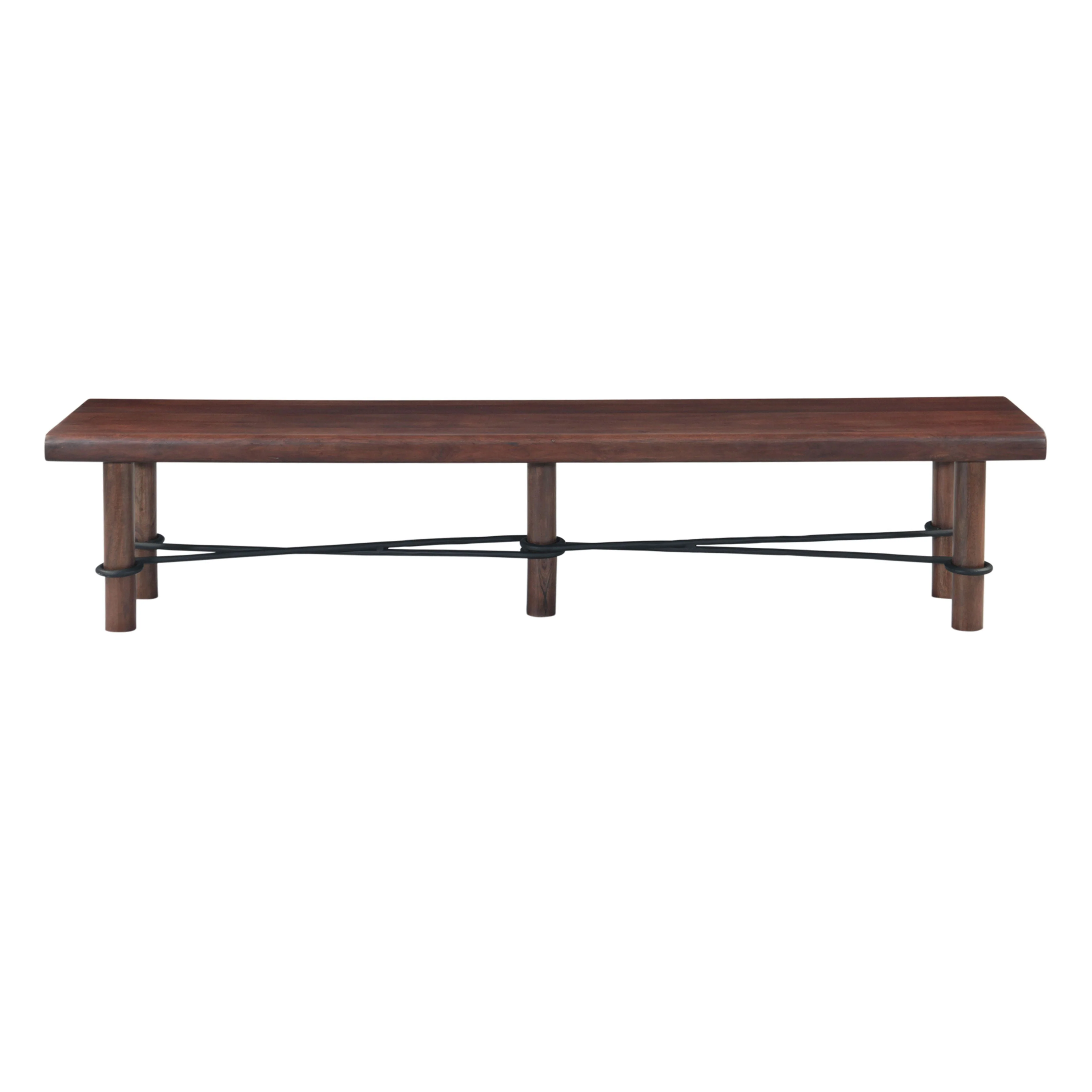 Timbers Lincoln 80" Bench in Vinegar Acacia - Image 2