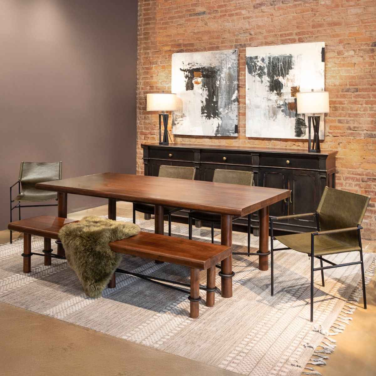 Timbers Lincoln 80" Bench in Vinegar Acacia - Image 3