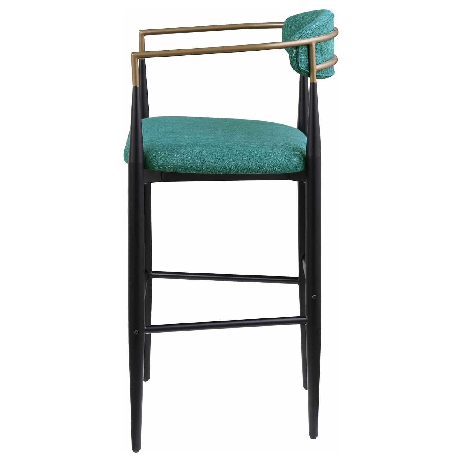 Tina Green Metal Pub Height Upholstered Bar Stool, Set of 2 - Image 6