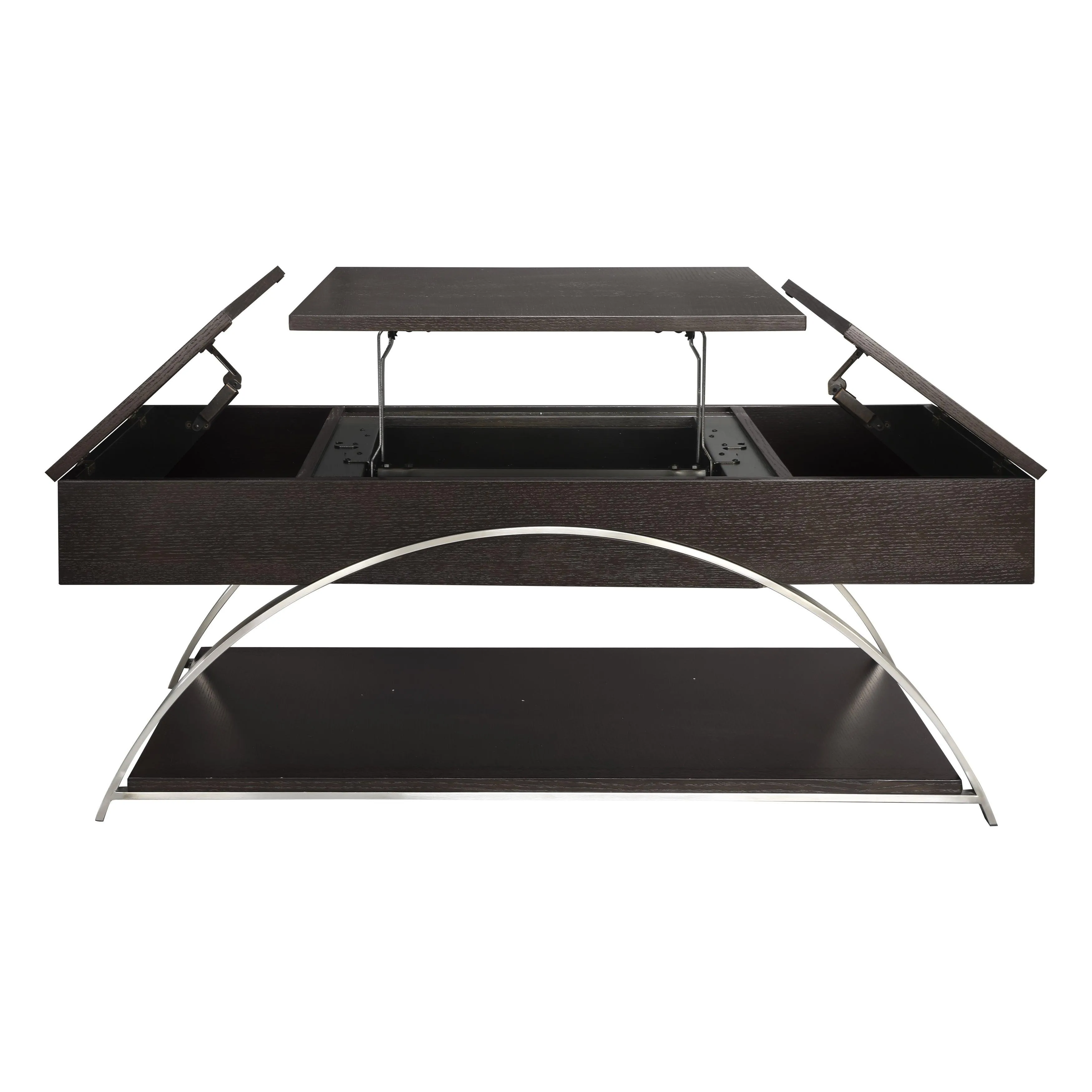 Tioga Espresso/Chrome Lift Top Cocktail Table - Image 6