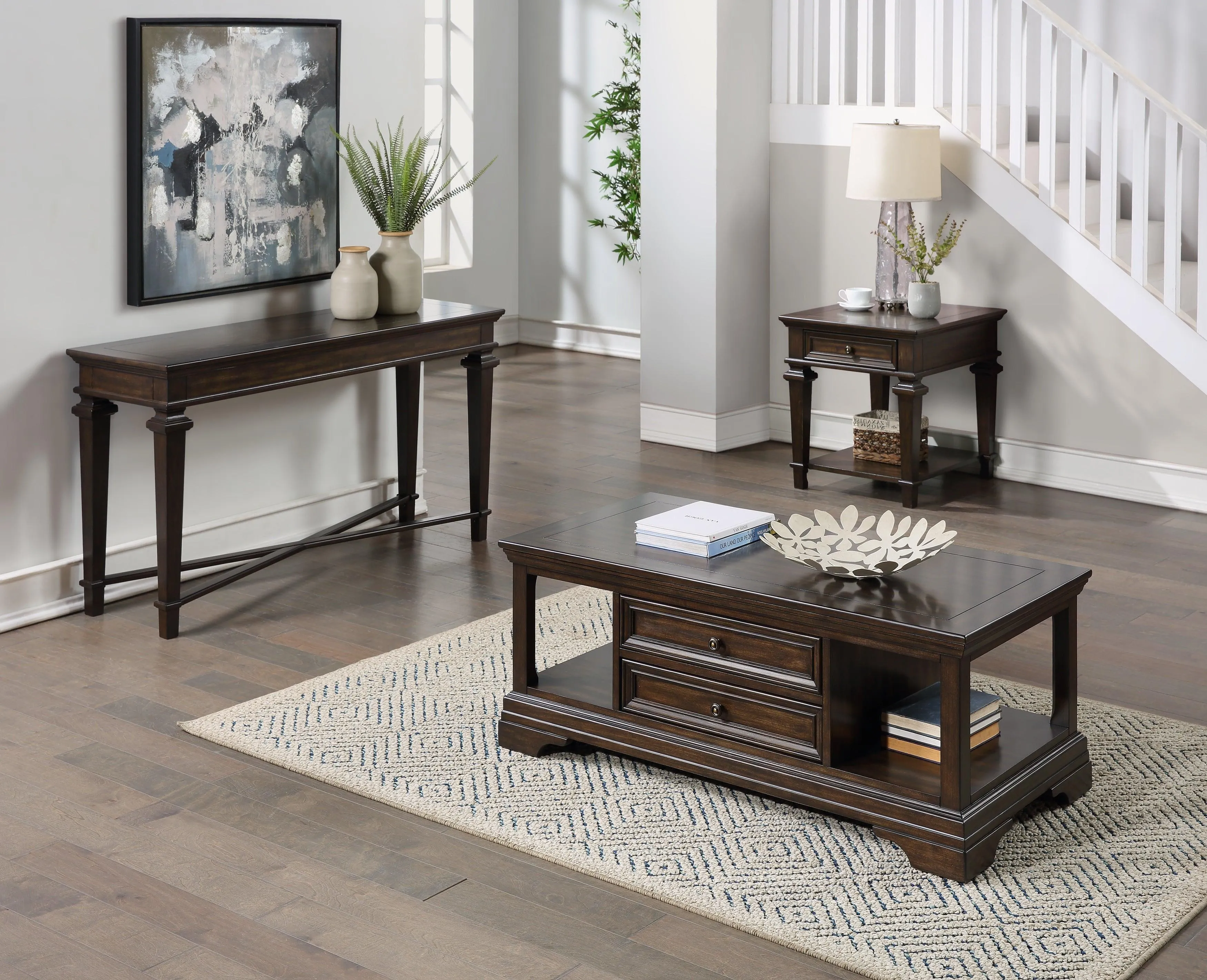 Tobias Espresso Sofa Table - Image 2
