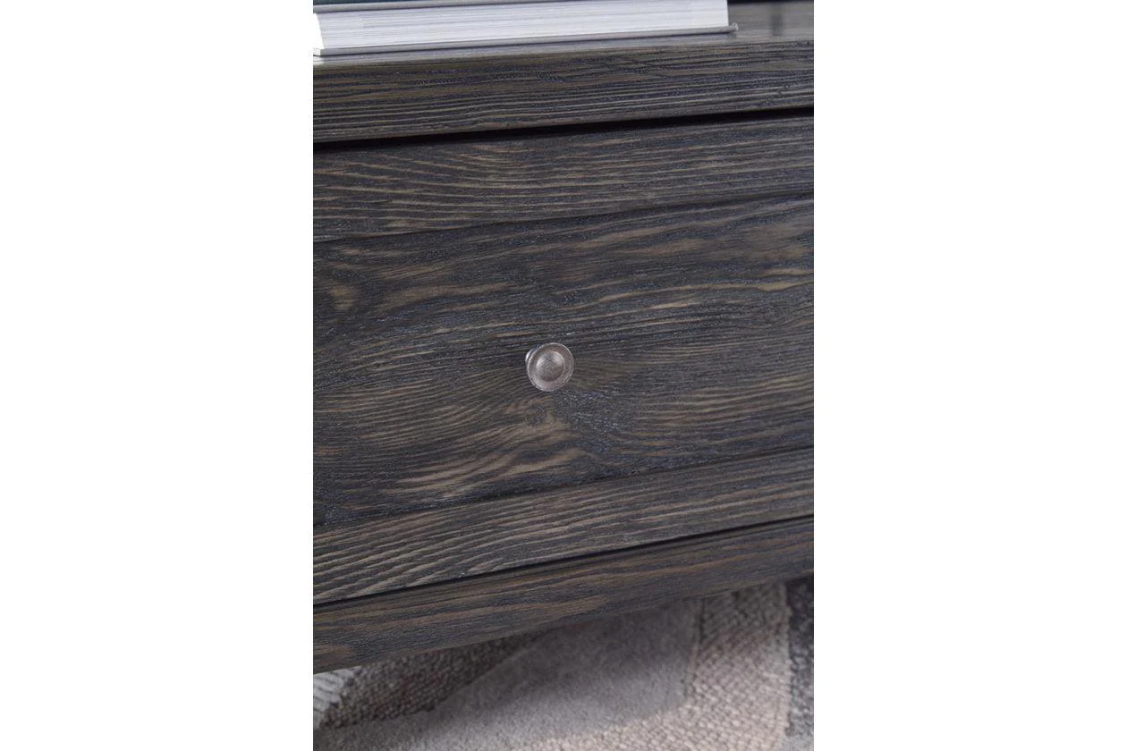 Todoe Dark Gray Coffee Table with Lift Top - Image 6