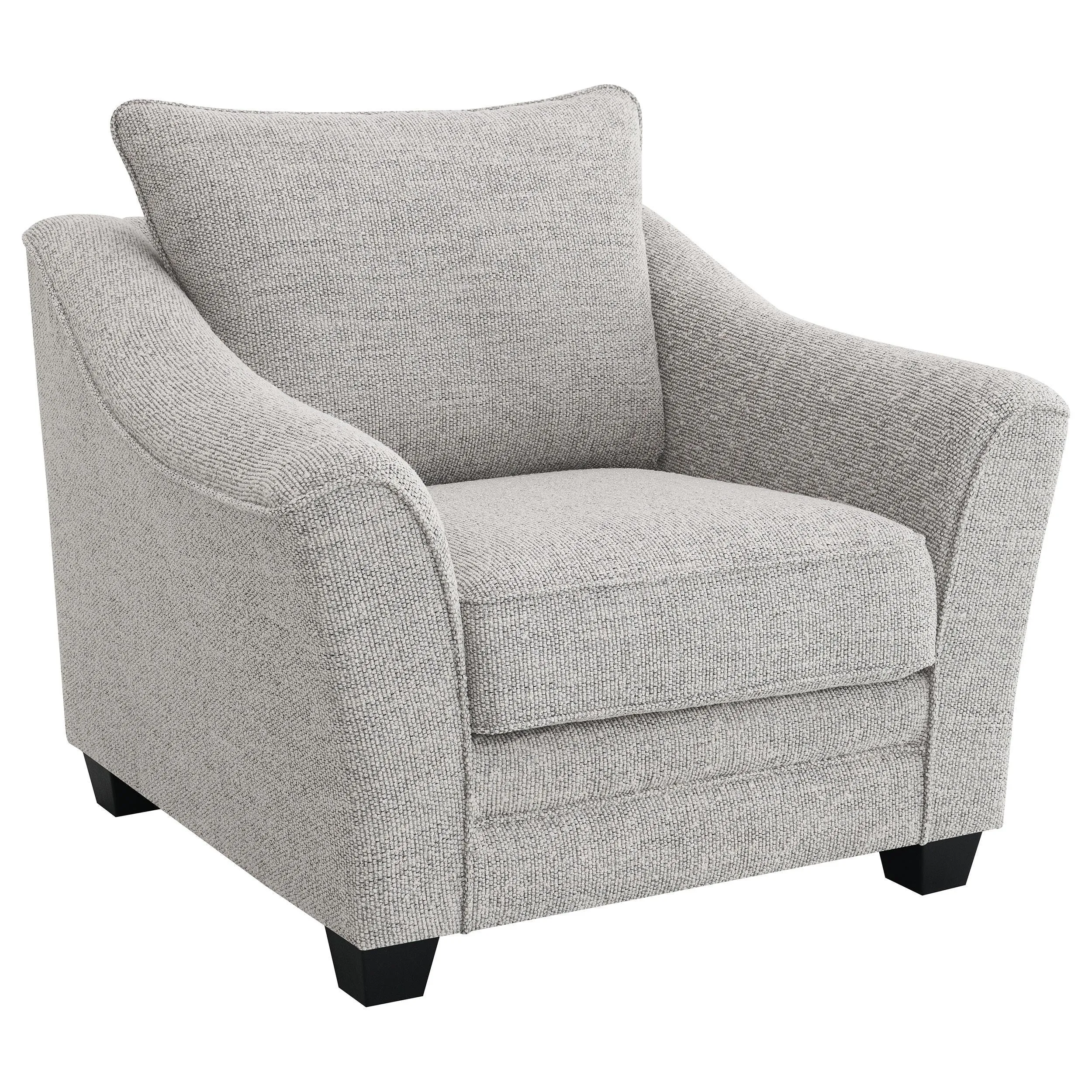 Tomkins Light Gray 3-piece Boucle Upholstered Sofa Set - Image 11