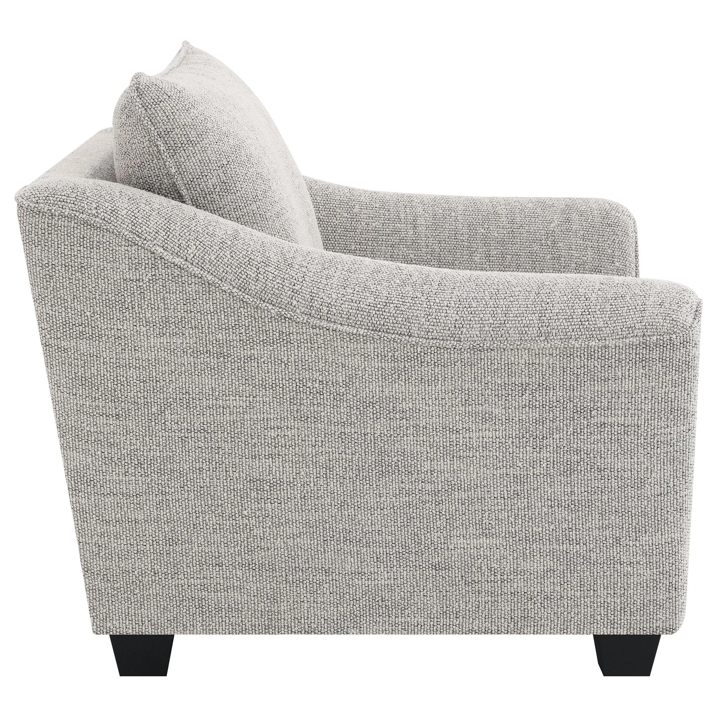 Tomkins Light Gray 3-piece Boucle Upholstered Sofa Set - Image 14