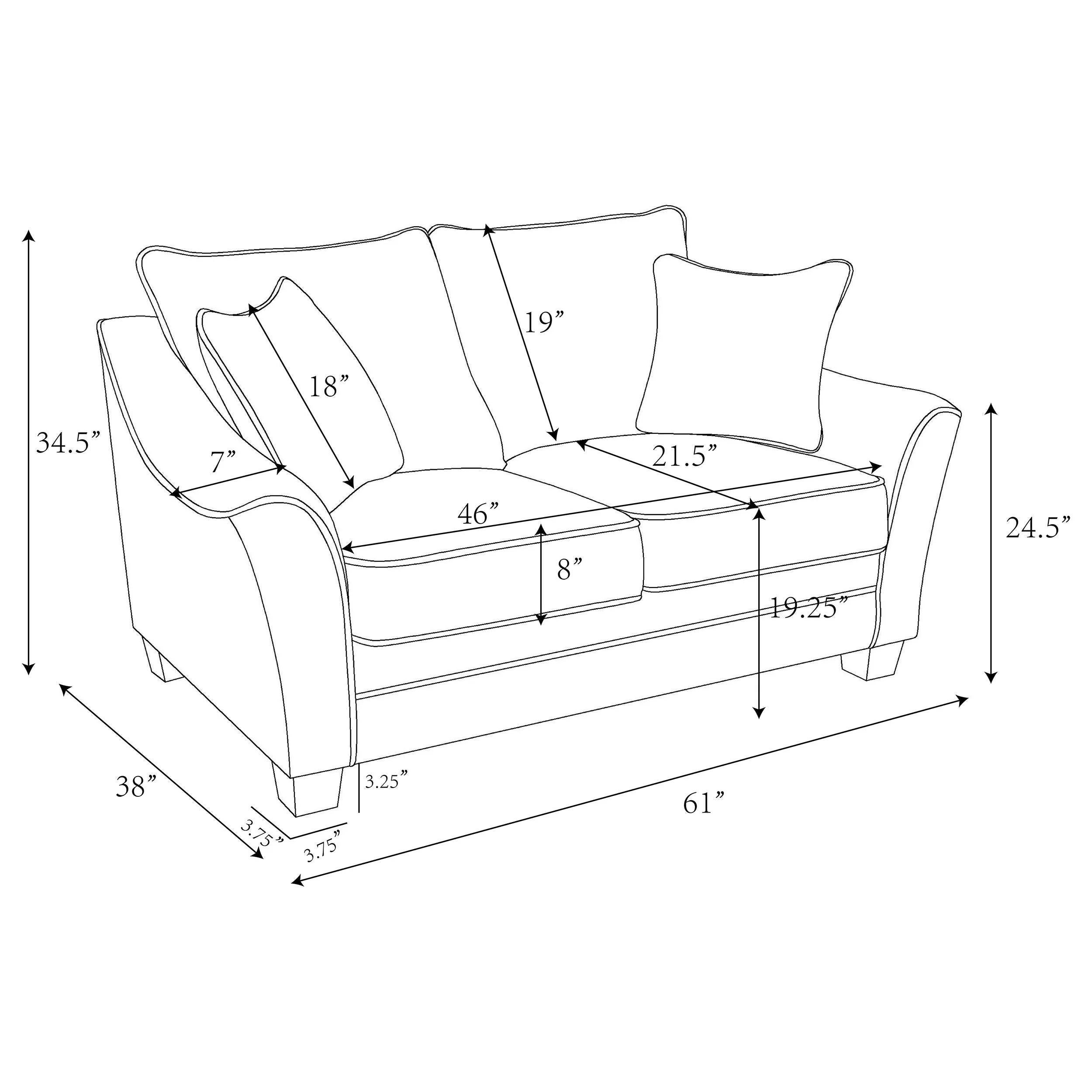 Tomkins Light Gray Boucle Upholstered Living Room Set - Image 18