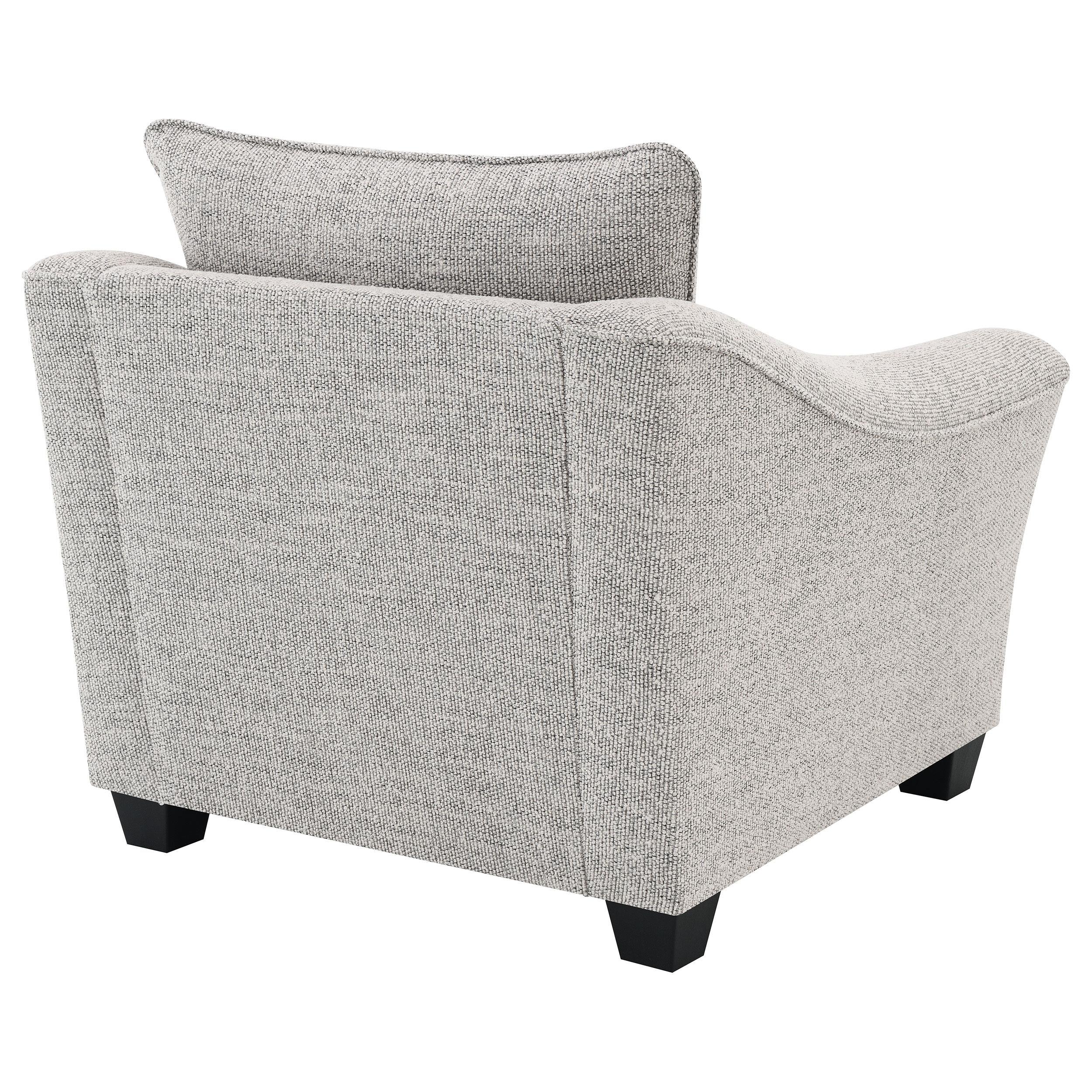 Tomkins Light Grey Boucle Upholstered Chair - Image 6