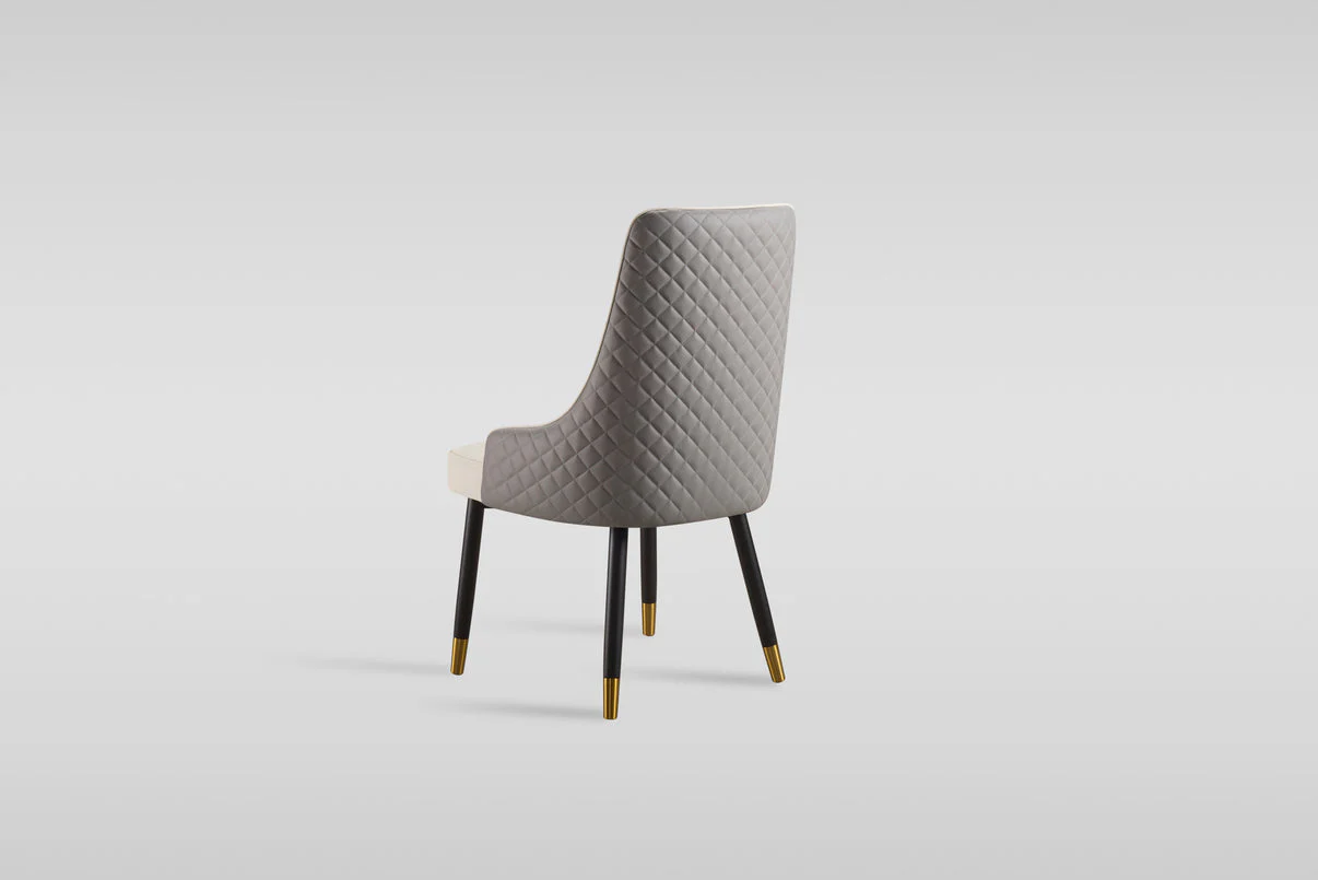 Toni (Beige/Grey) Dining Chair - Image 2