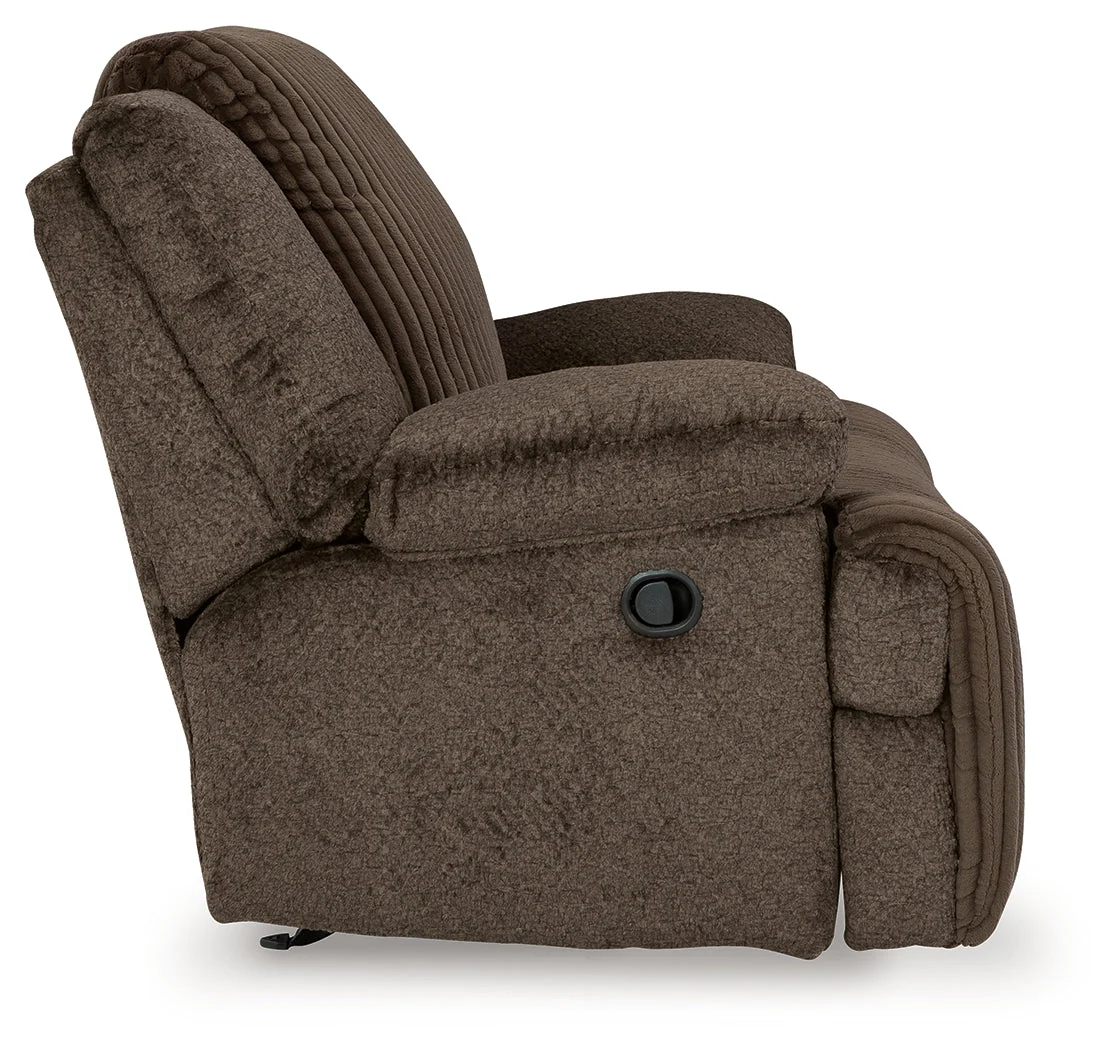Top Tier 5-Piece Sectional with Recliner in Chocolate - Image 9