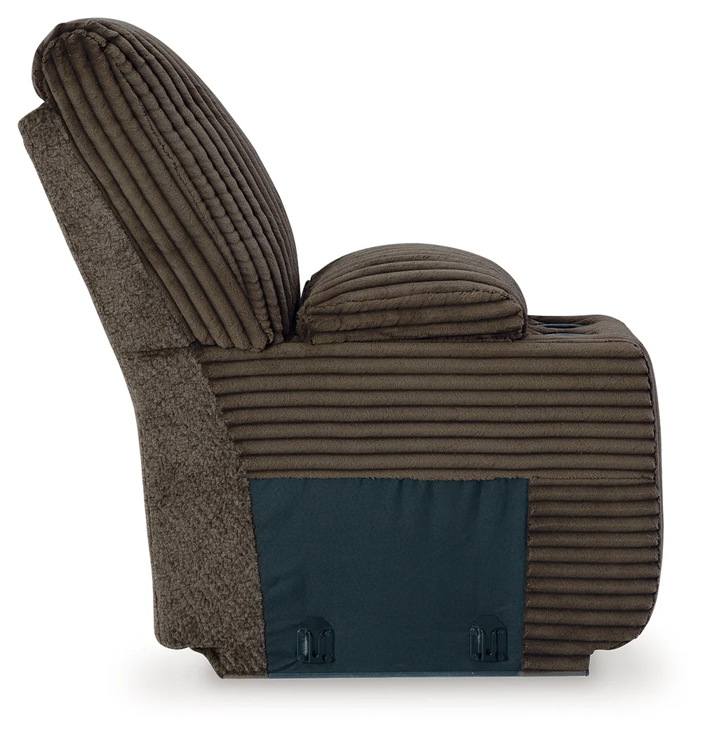 Top Tier Chocolate 4-Piece LAF Chaise Reclining Sectional - Image 11