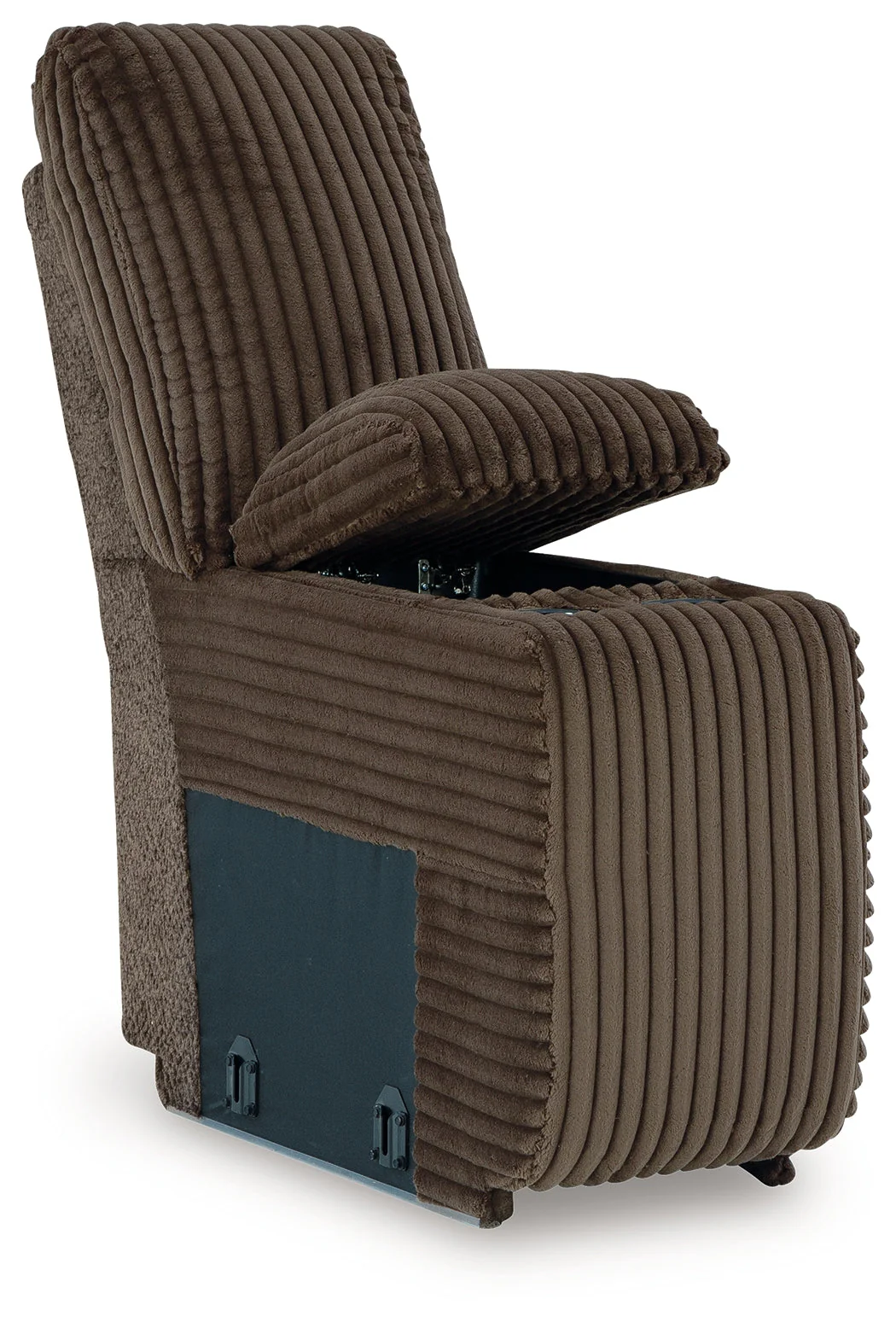 Top Tier Chocolate 4-Piece LAF Chaise Reclining Sectional - Image 12