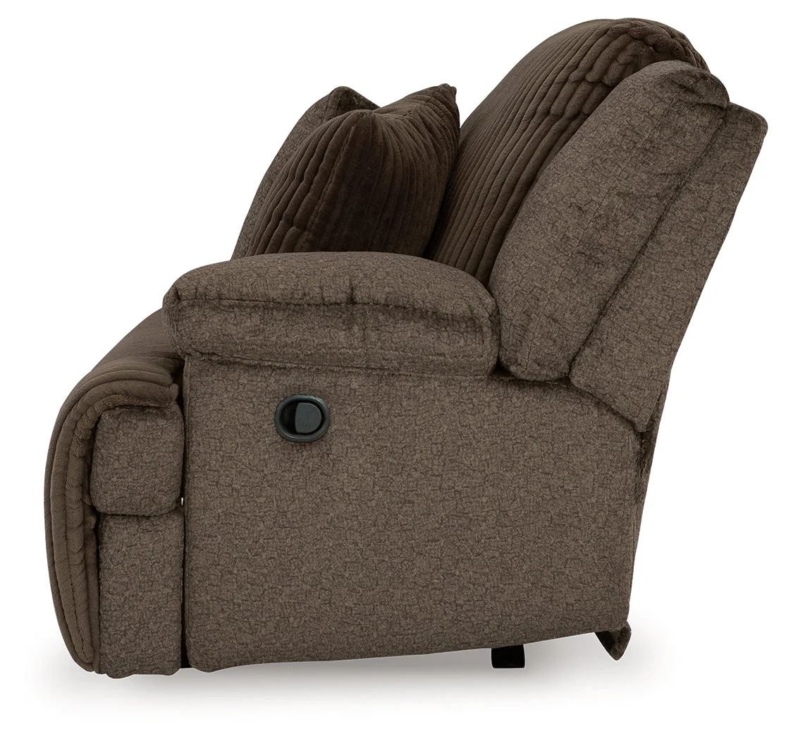 Top Tier Chocolate 4-Piece LAF Chaise Reclining Sectional - Image 17
