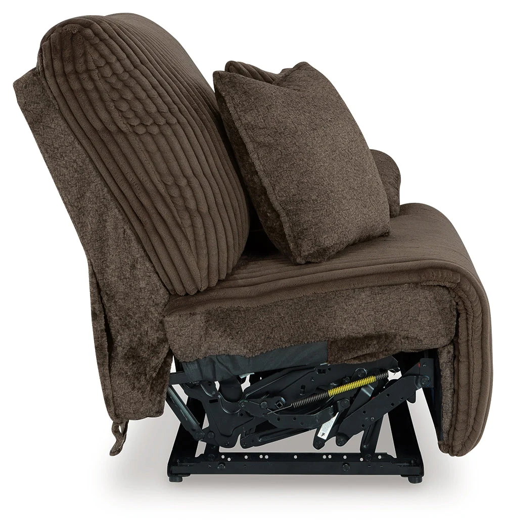 Top Tier Chocolate 4-Piece LAF Chaise Reclining Sectional - Image 20
