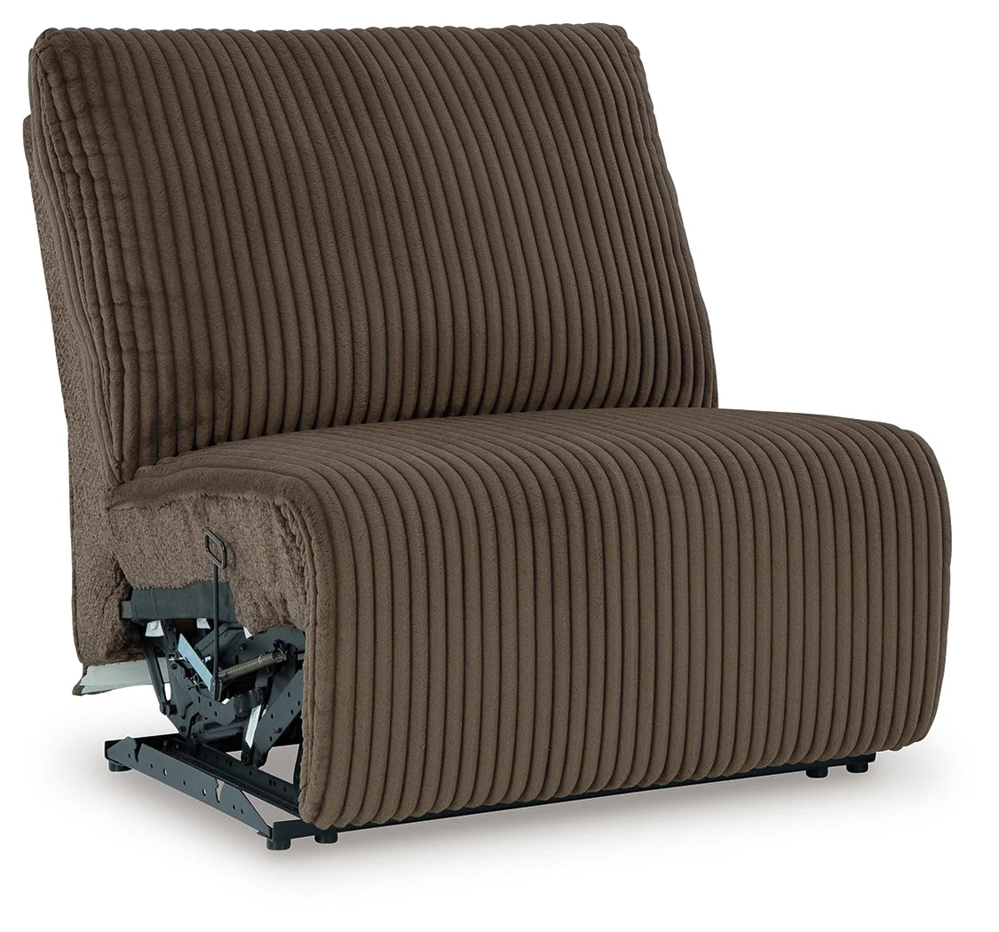 Top Tier Chocolate 4-Piece LAF Chaise Reclining Sectional - Image 7
