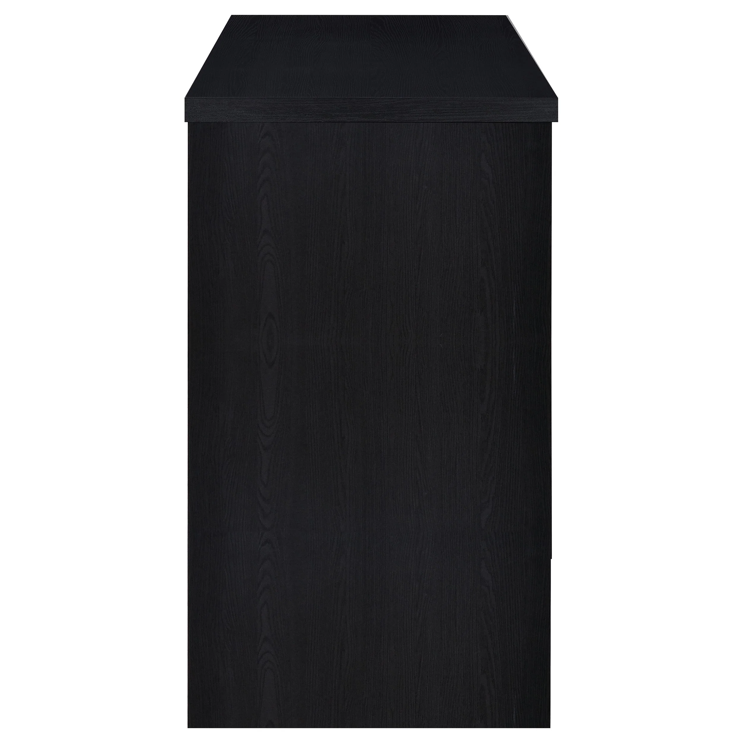 Topanga Black Engineered Wood Freestanding Home Bar - Image 5