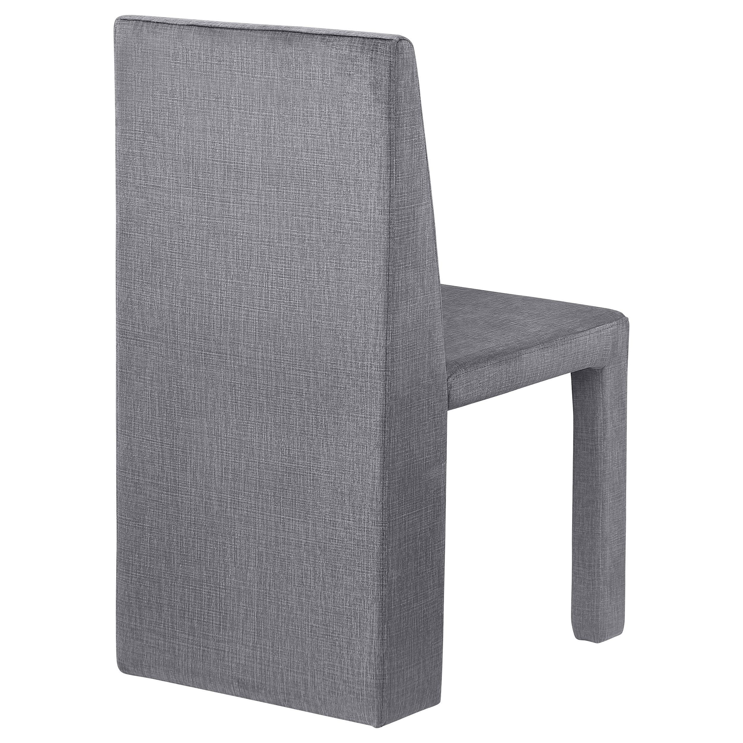 Tordera Velvet Upholstered Side Chair Grey (Set of 2) - Image 8