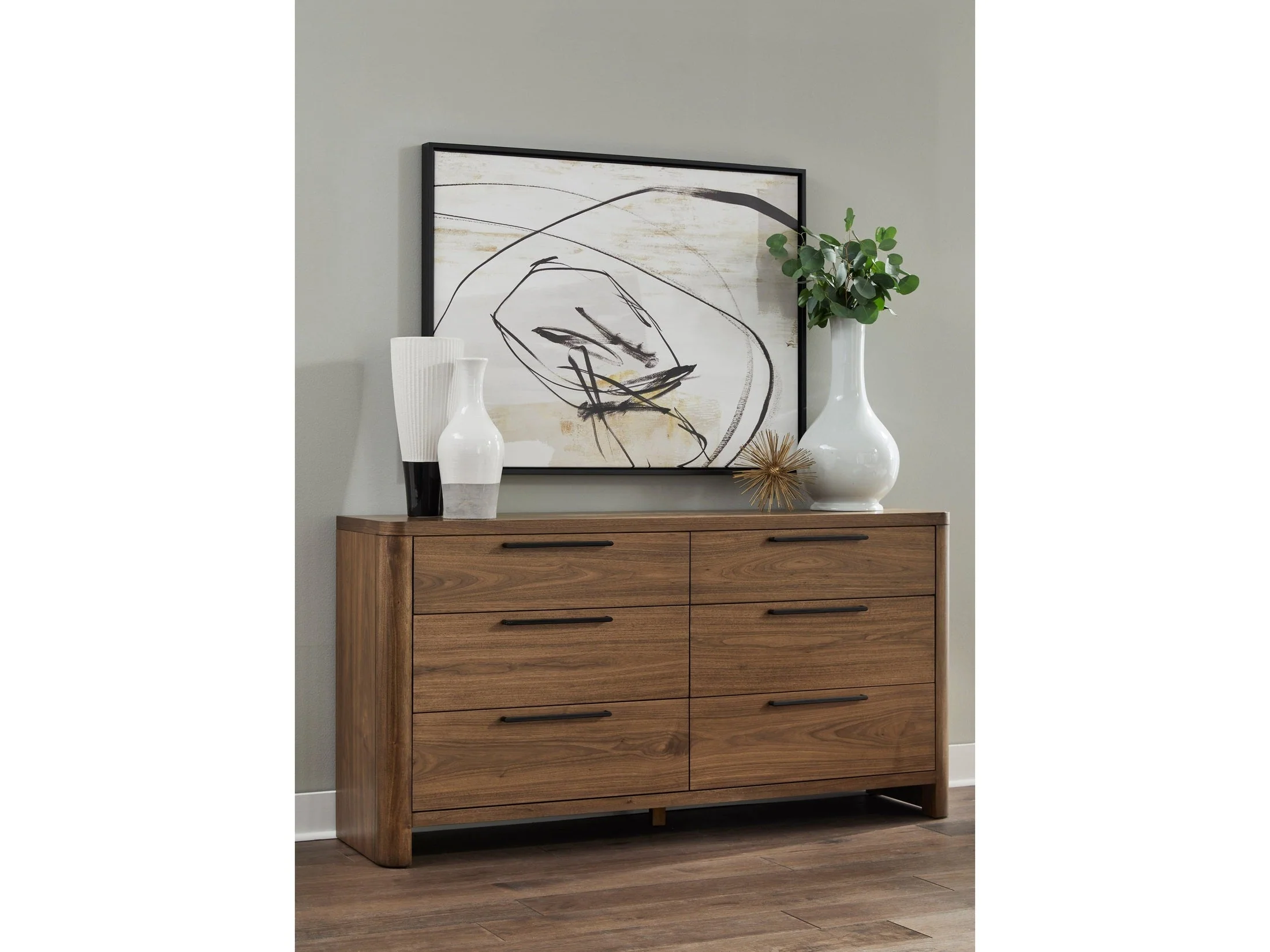 Totes Six Drawer Dresser in English Walnut
