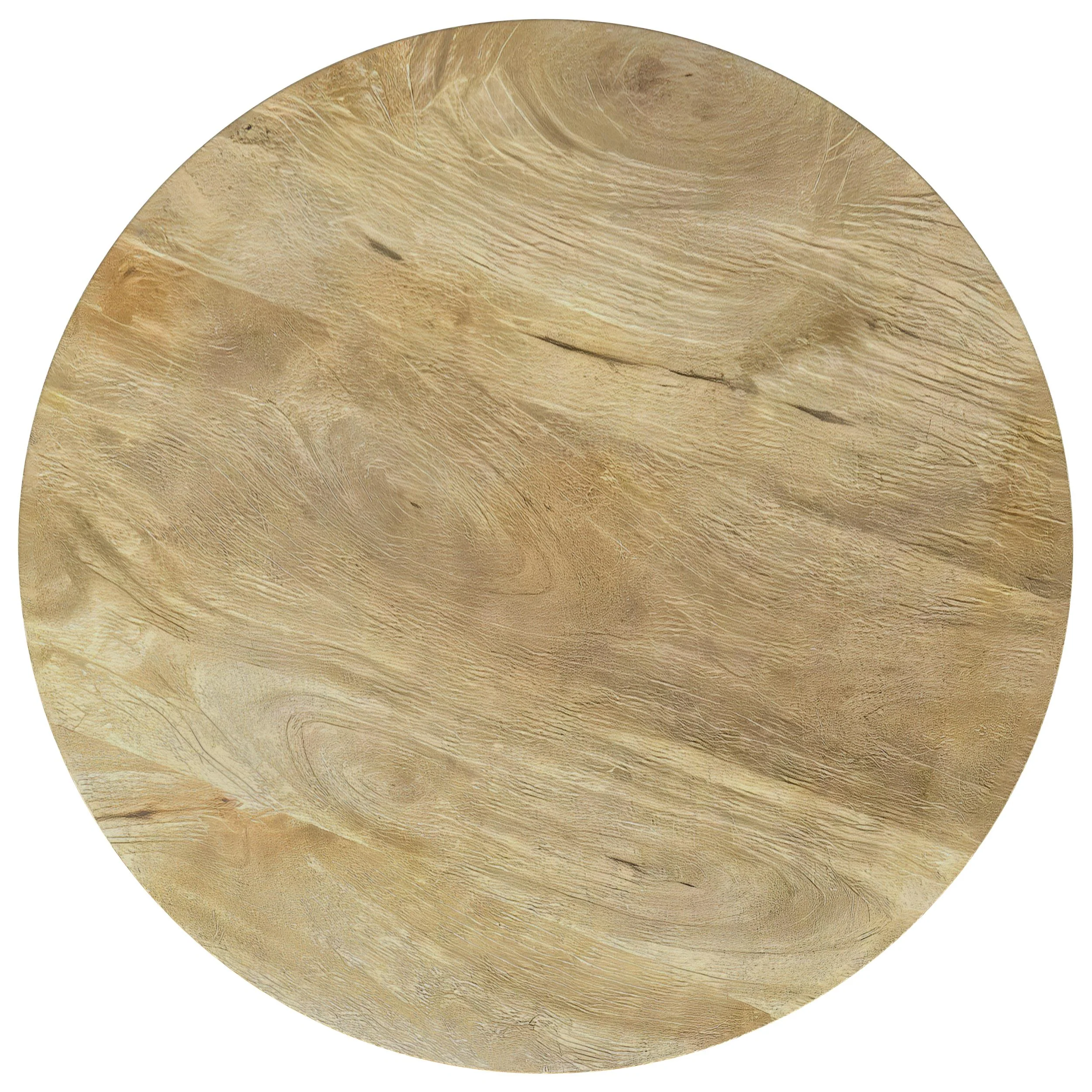 Touhy Natural Mango Round Solid Wood End Table - Image 4
