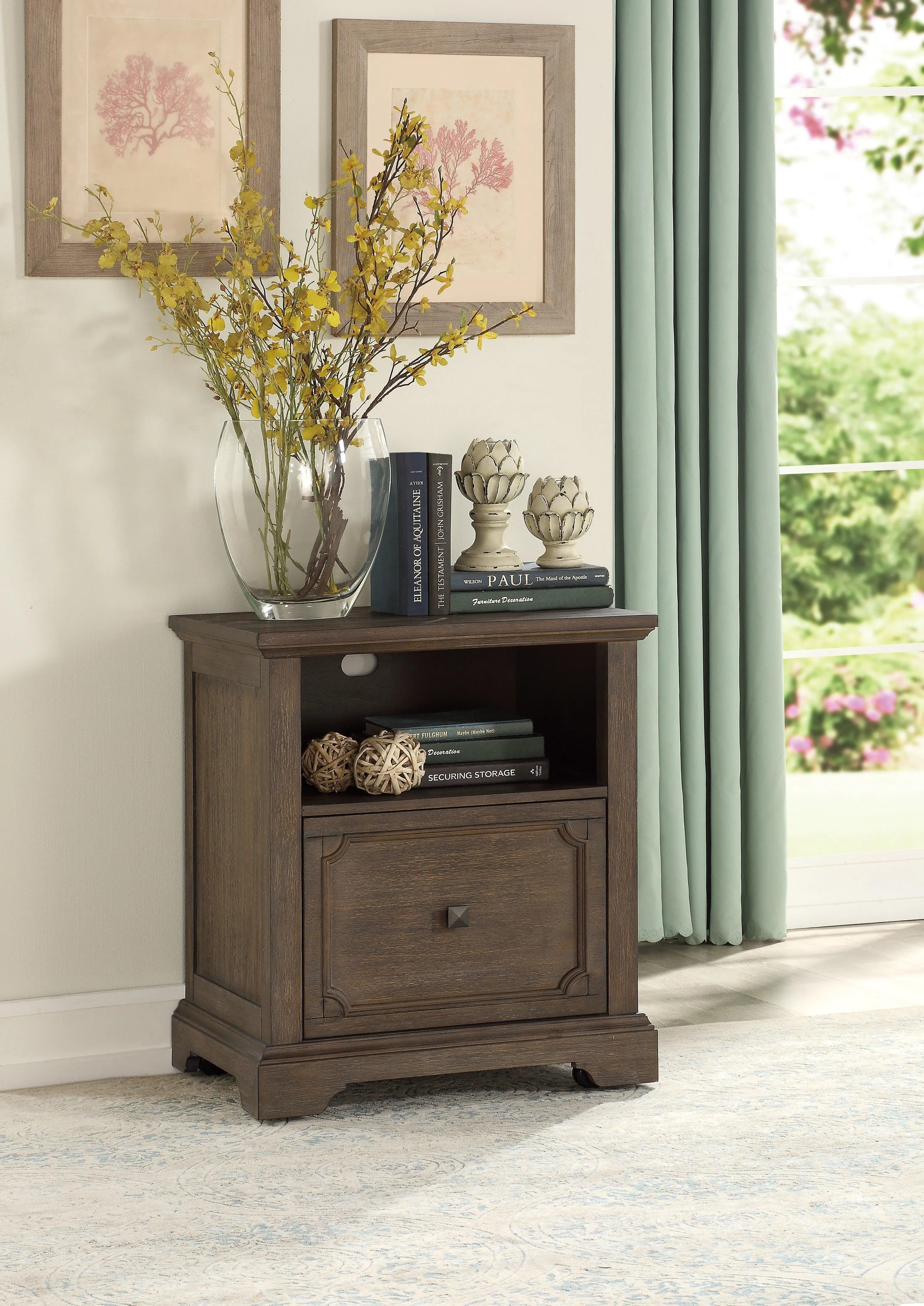 Toulon Dark Oak File Cabinet - Image 2