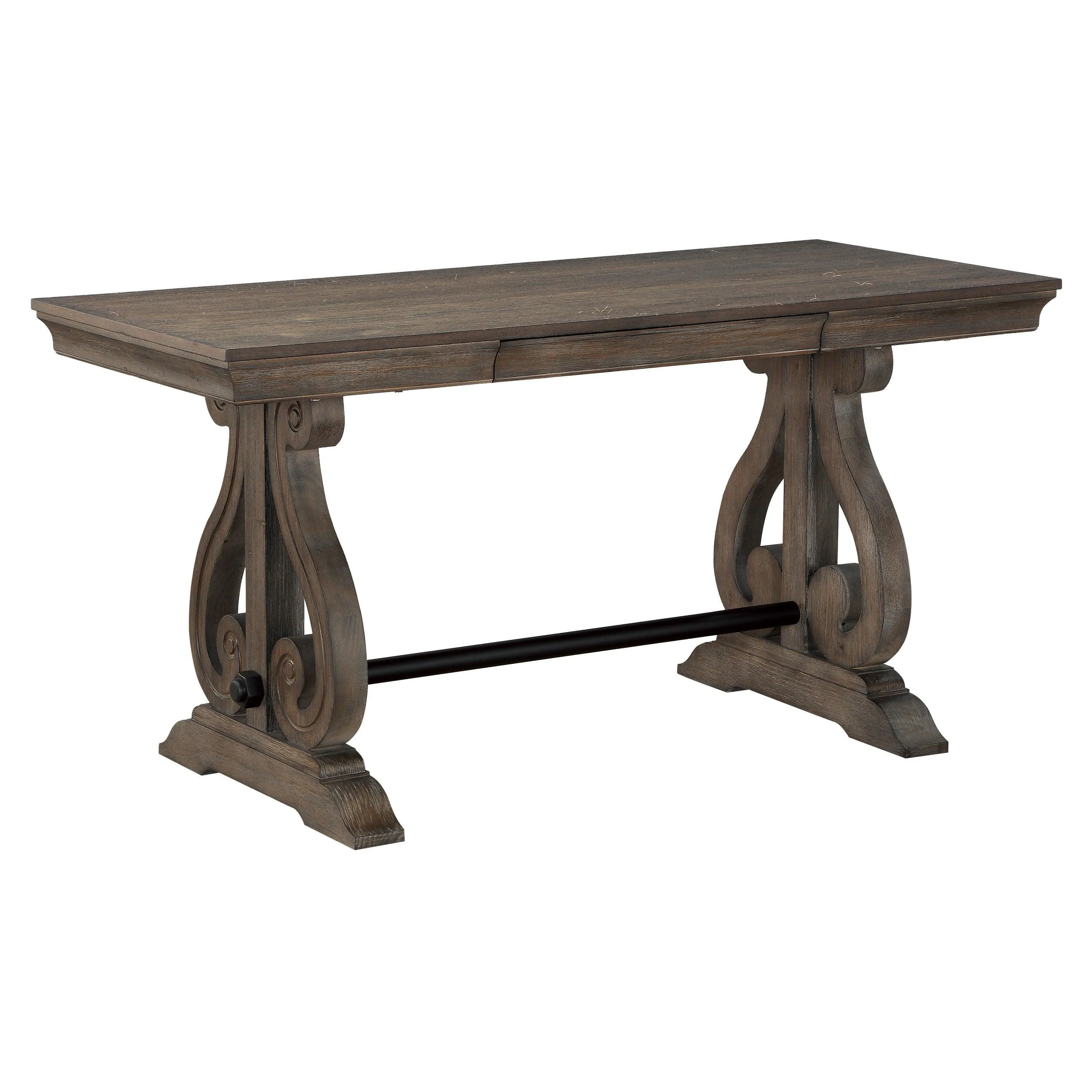 Toulon Dark Oak Writing Desk - Image 3