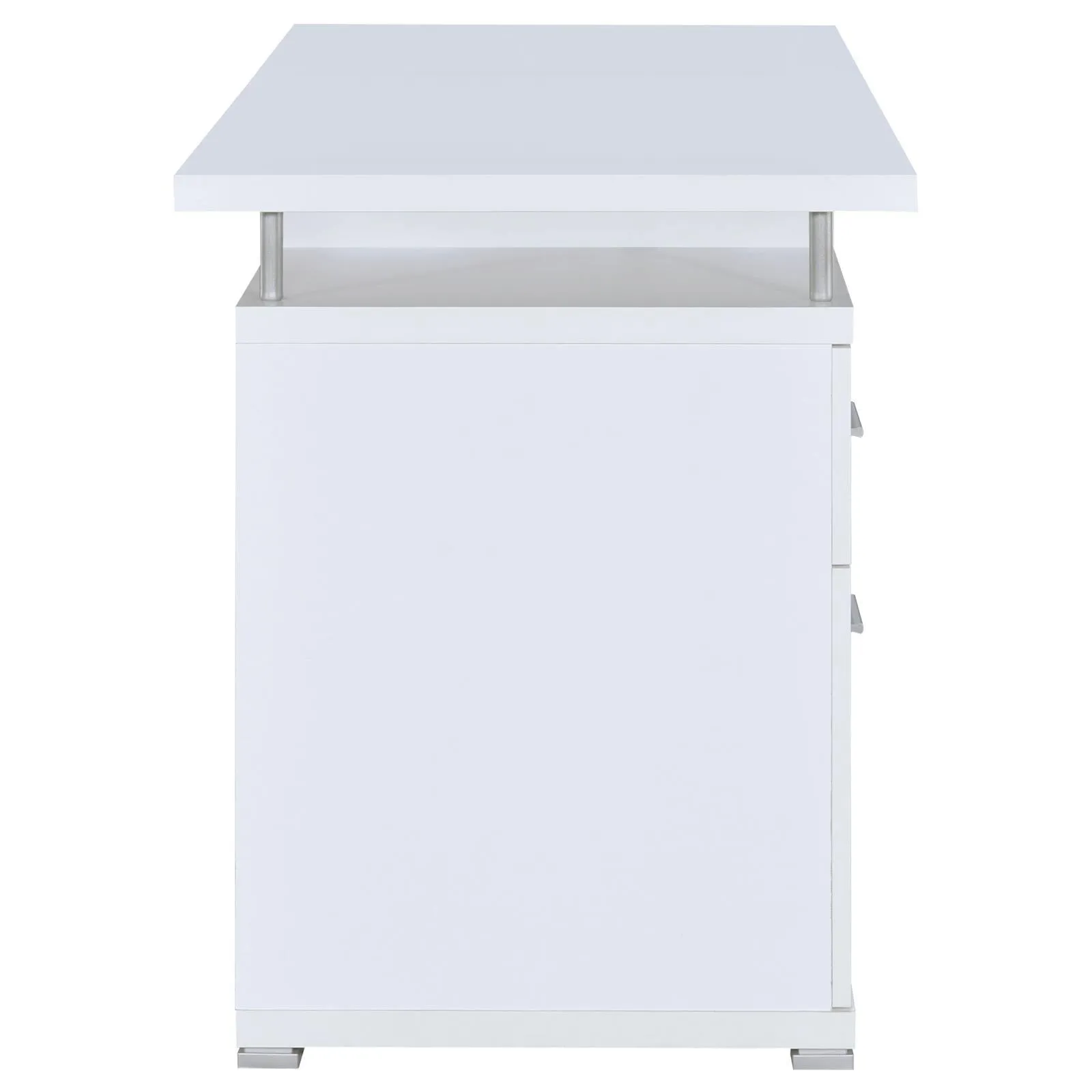 Tracy White 2-Drawer Computer Desk - Image 8