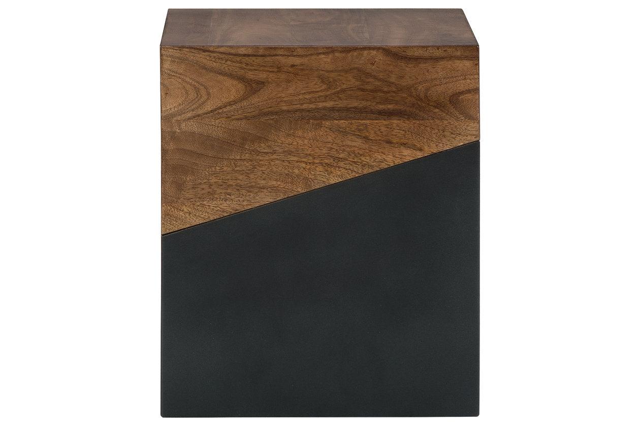 Trailbend Brown/Gunmetal Accent Table - Image 3