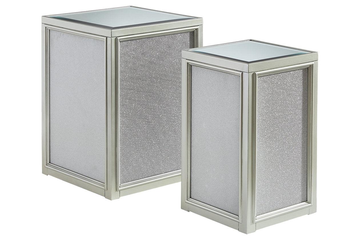 Traleena Silver Finish Nesting End Table - Image 2