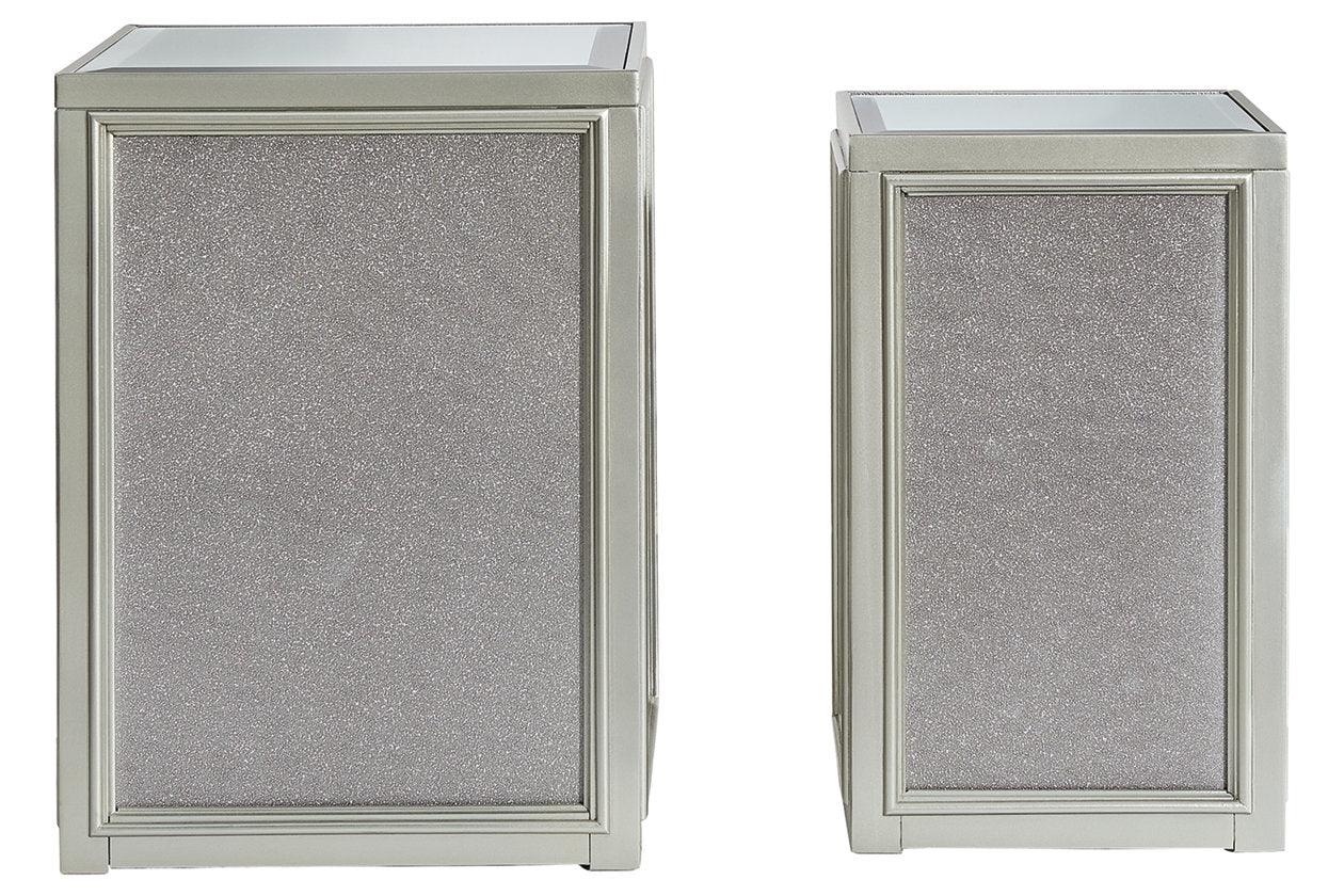 Traleena Silver Finish Nesting End Table - Image 3