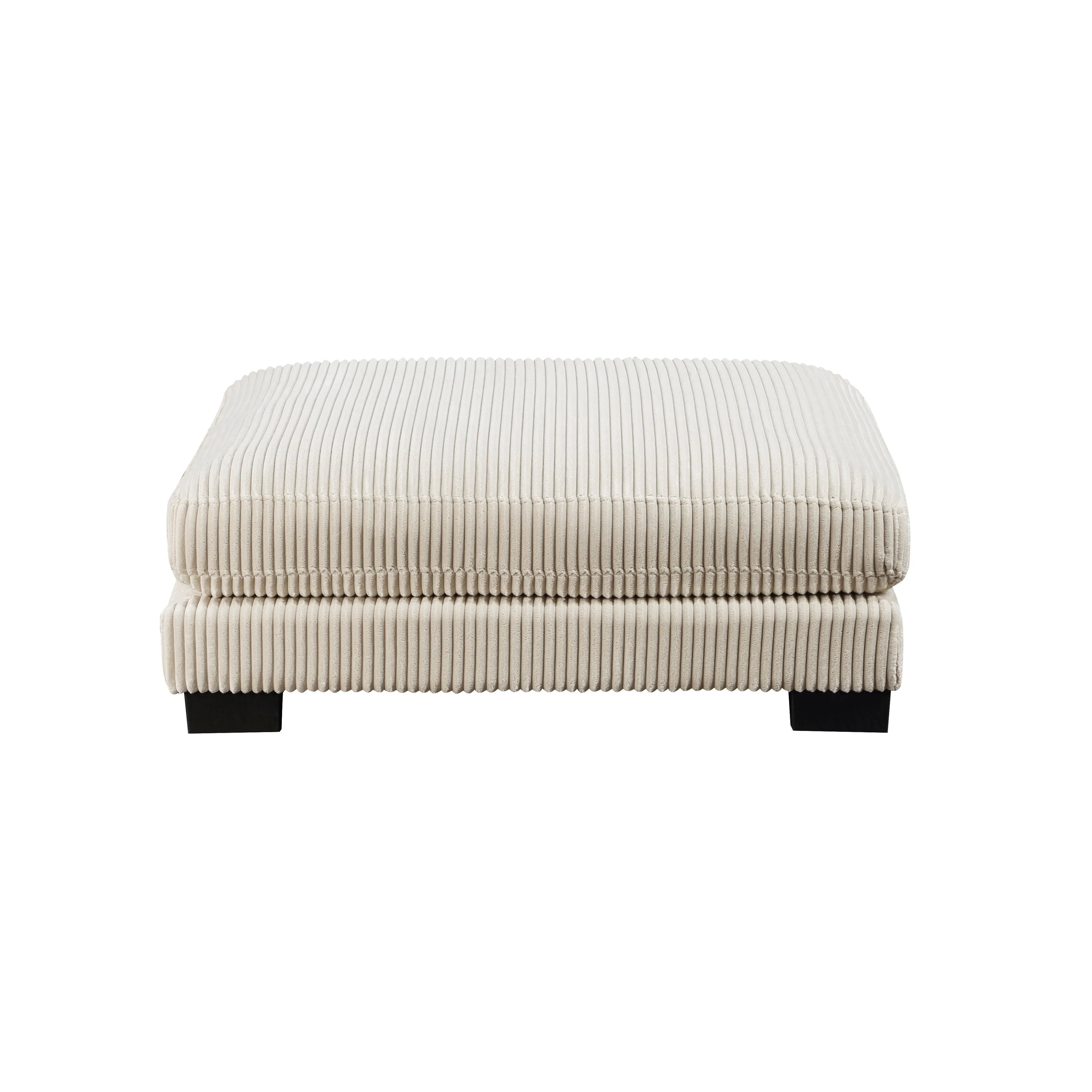 Traverse Beige Corduroy 5-Piece Modular Sectional with Ottoman - Image 14