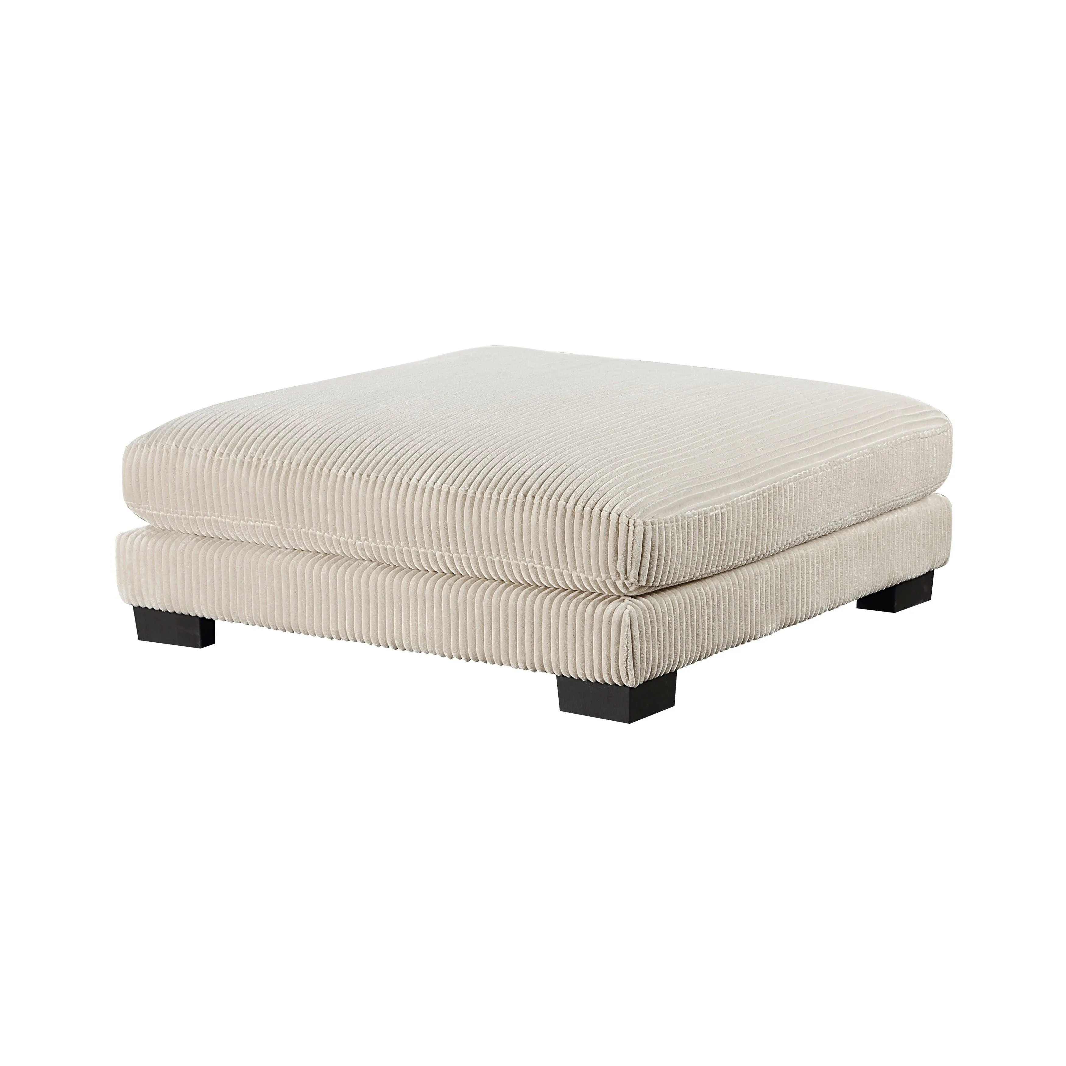 Traverse Beige Corduroy 5-Piece Modular Sectional with Ottoman - Image 15